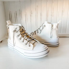 Cora High-Top Sneaker - White