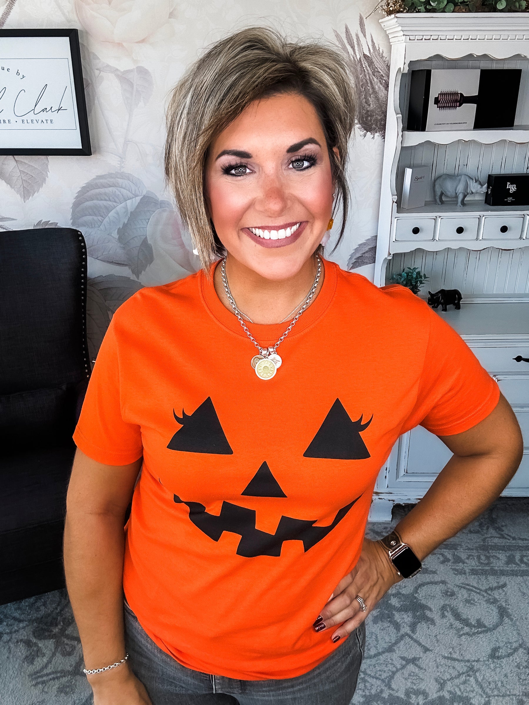 Pumpkin Face Graphic Tee