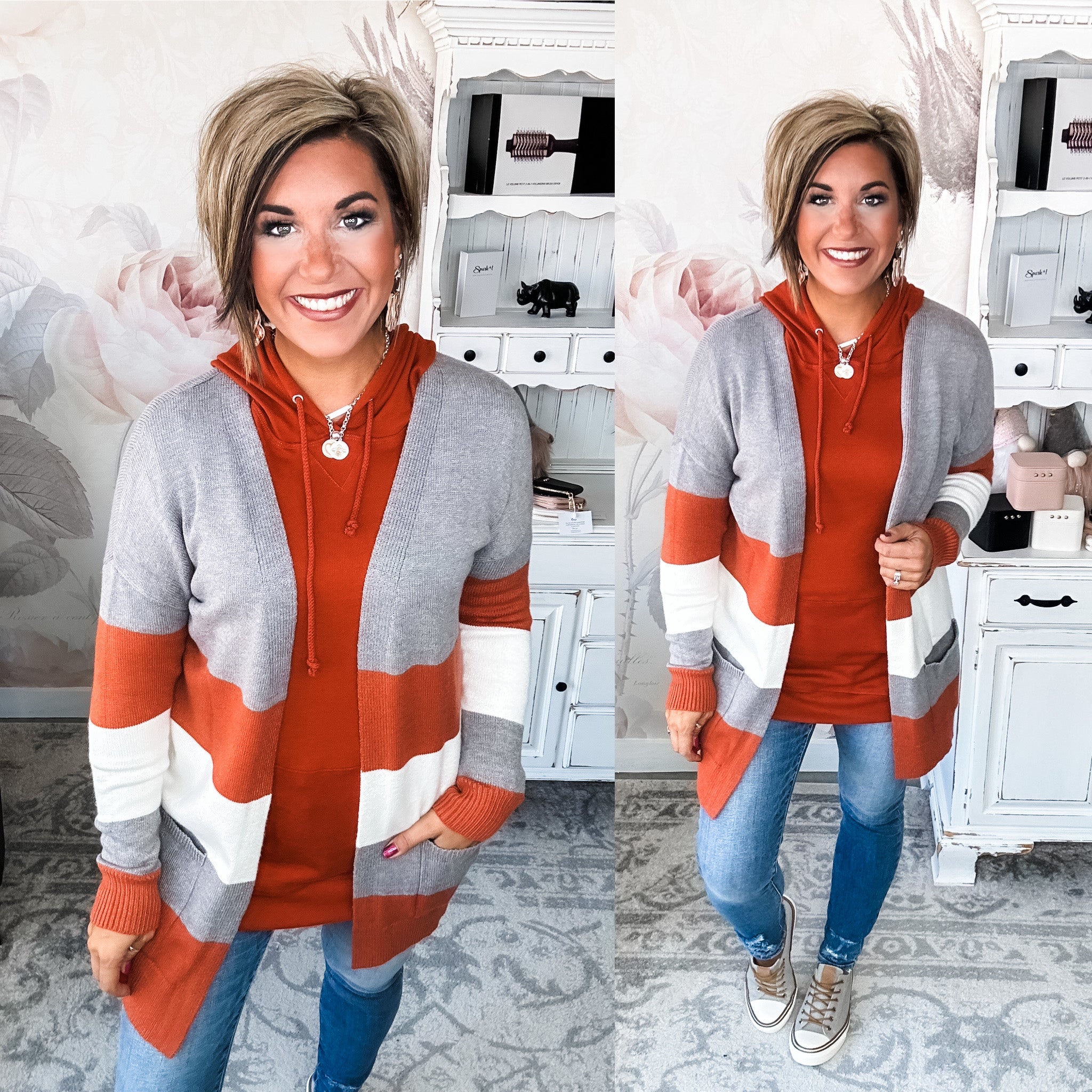 Ampersand Avenue SideSlit Hoodie - Blazing Autumn