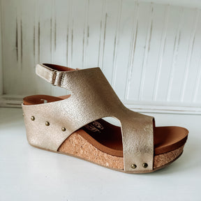 Wally Wedge Sandal - Gold