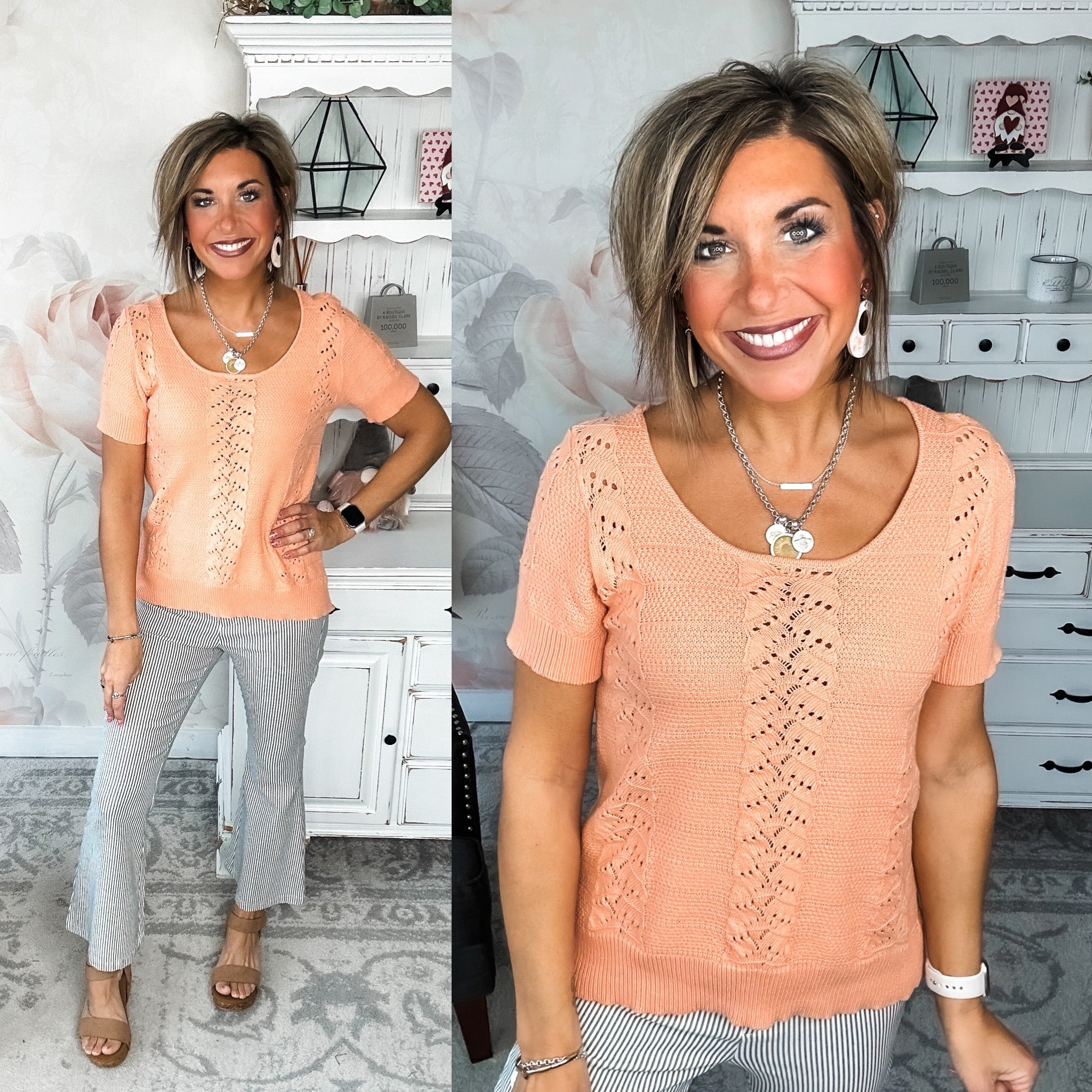 Feels So Right Pinstripe Flare Pants