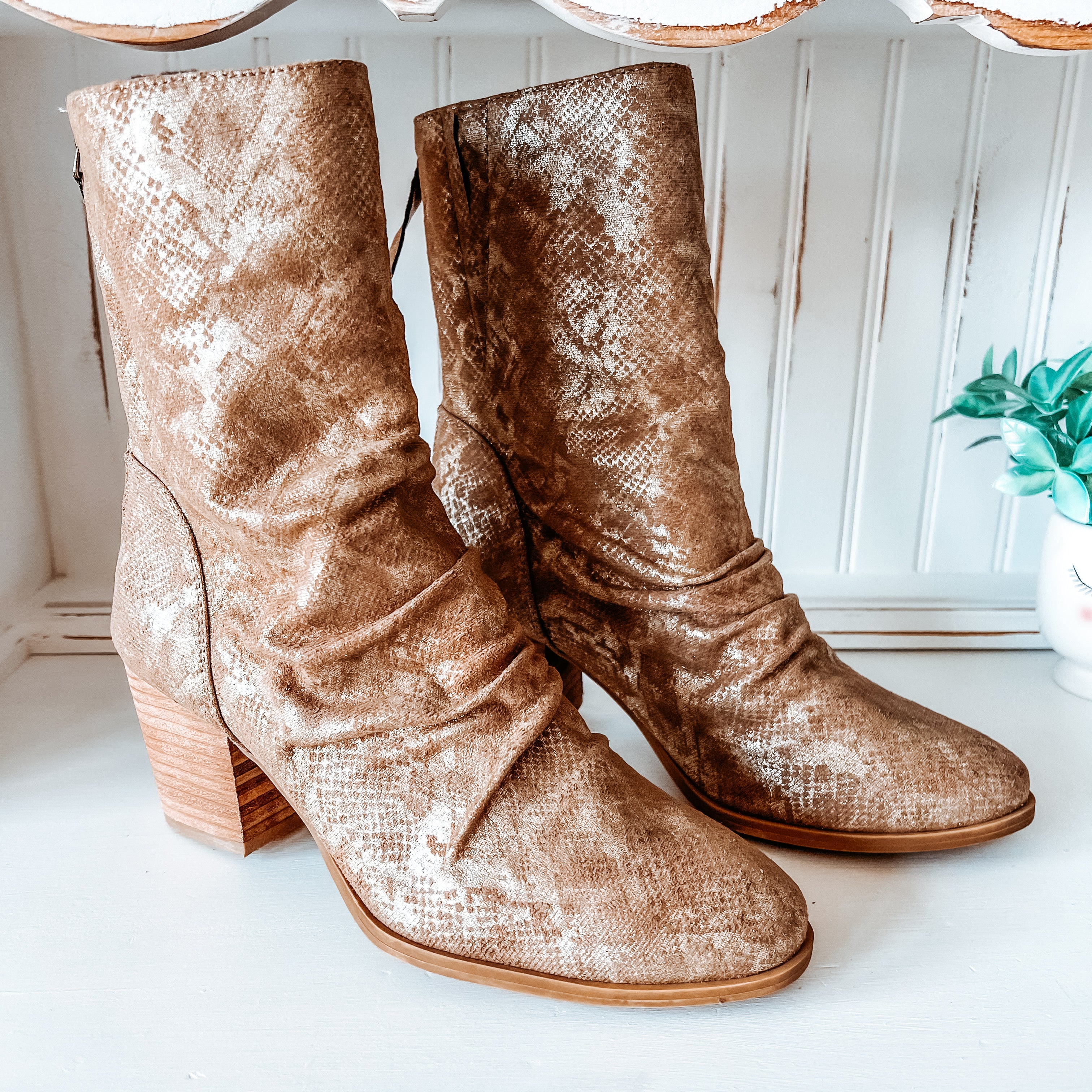Preston Boot - Taupe Snake