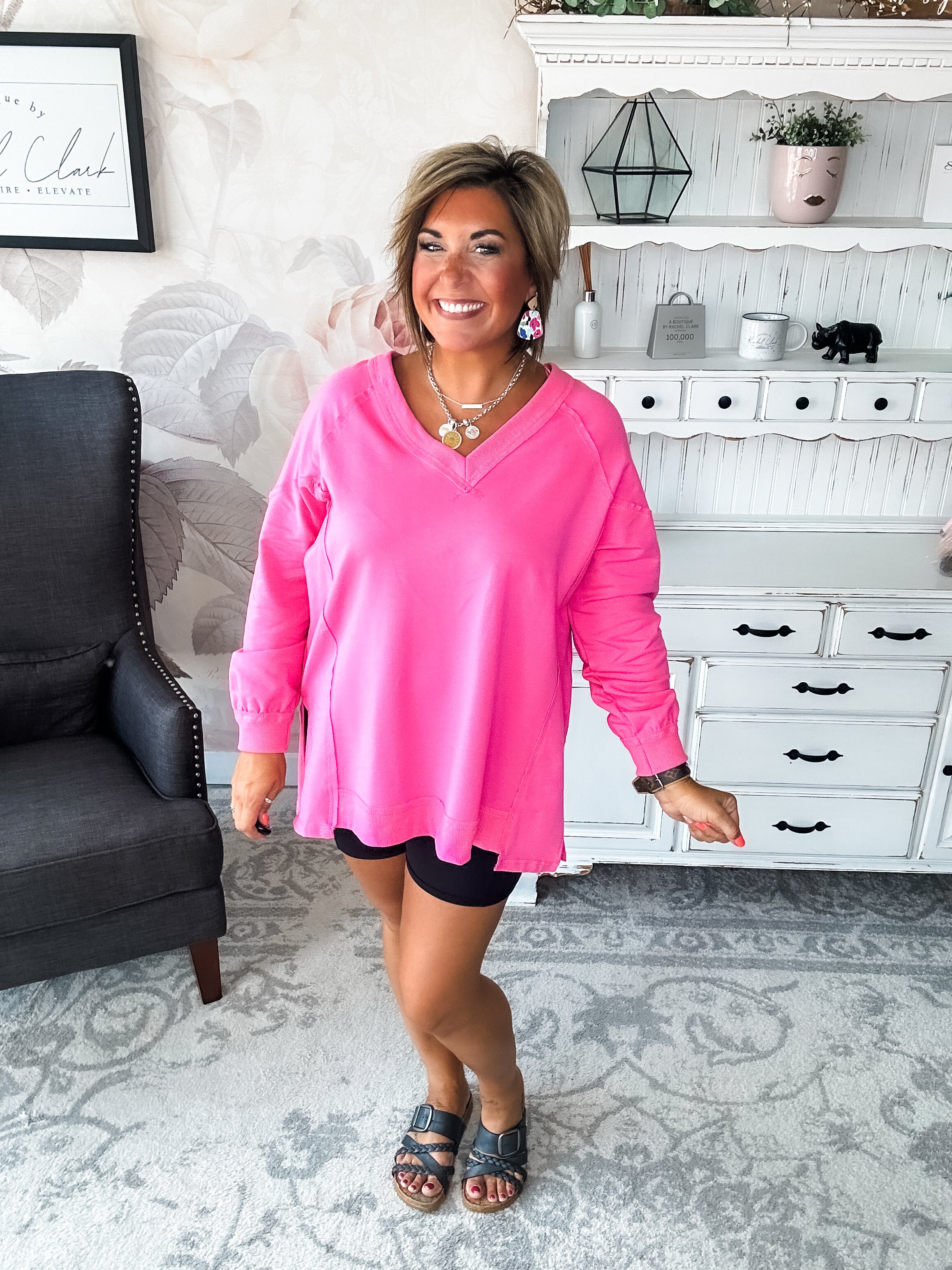 Show You What's Next Pullover - Pink