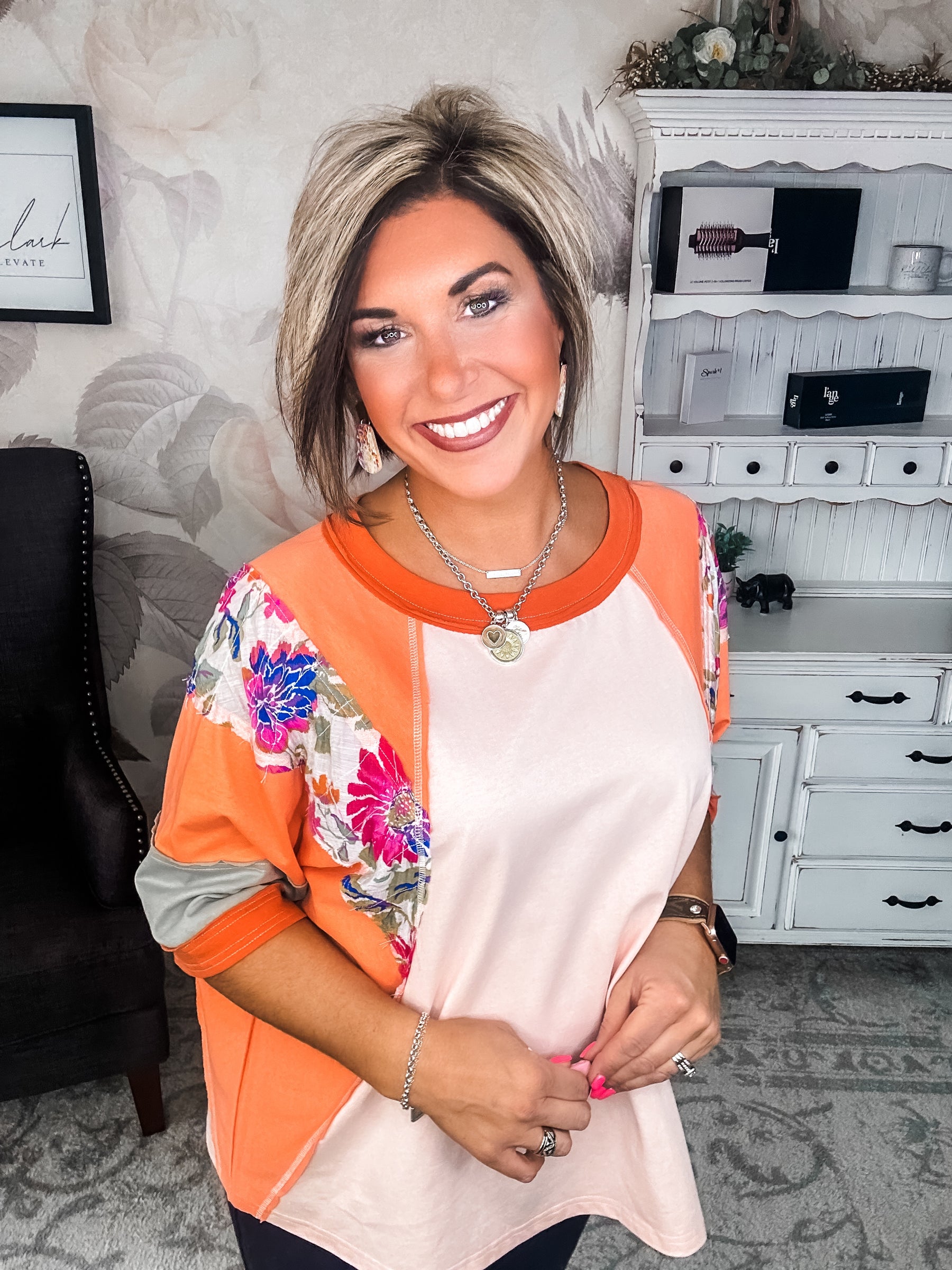 See Me Tunic Top - Coral Blush