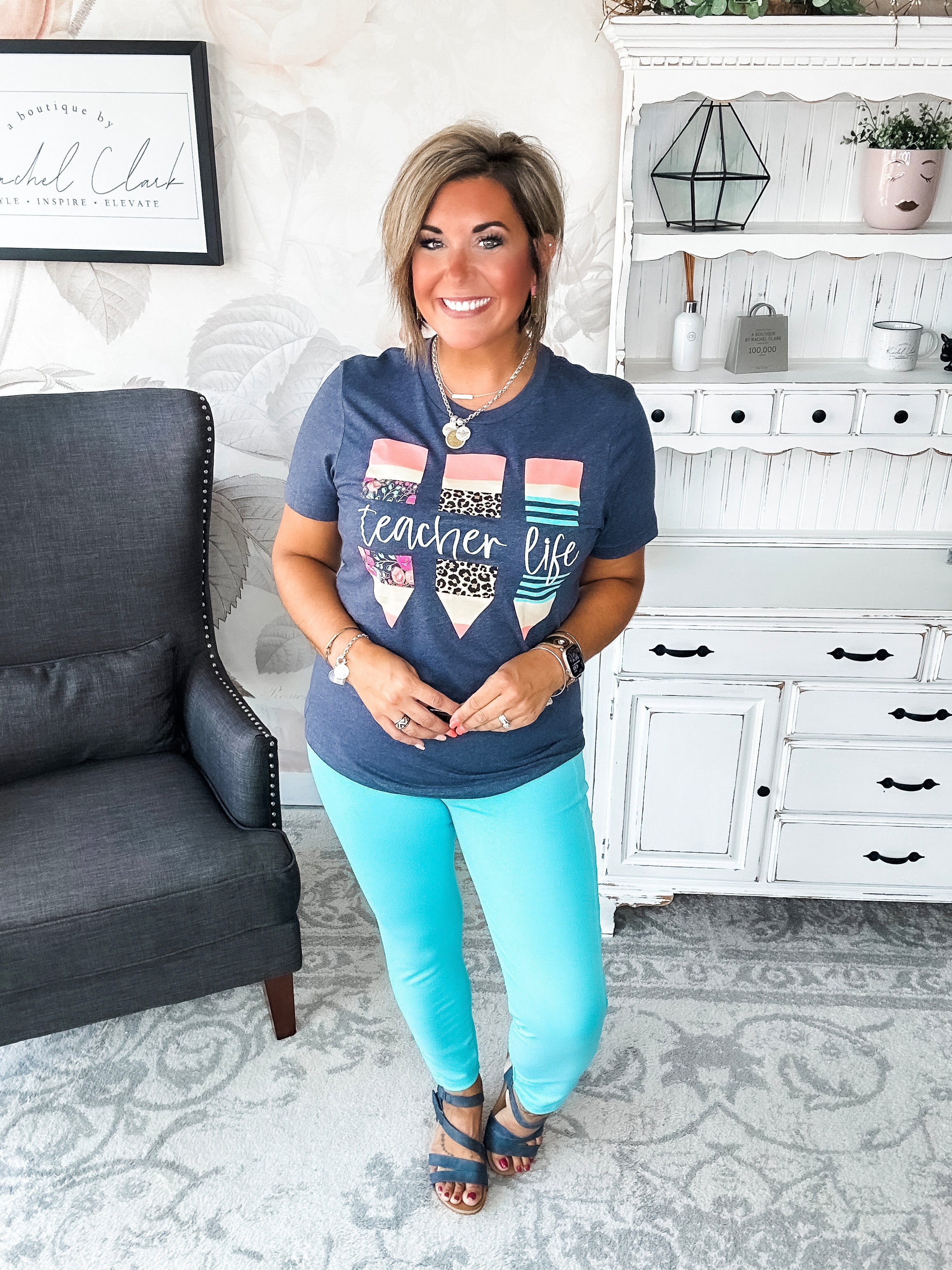 Teacher Life Graphic Tee
