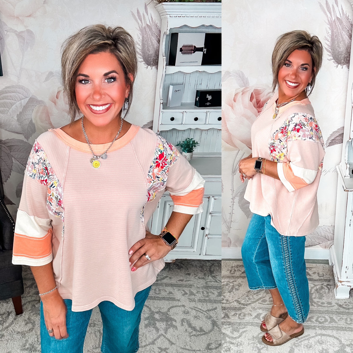 All I See Is You Tunic Top - Apricot