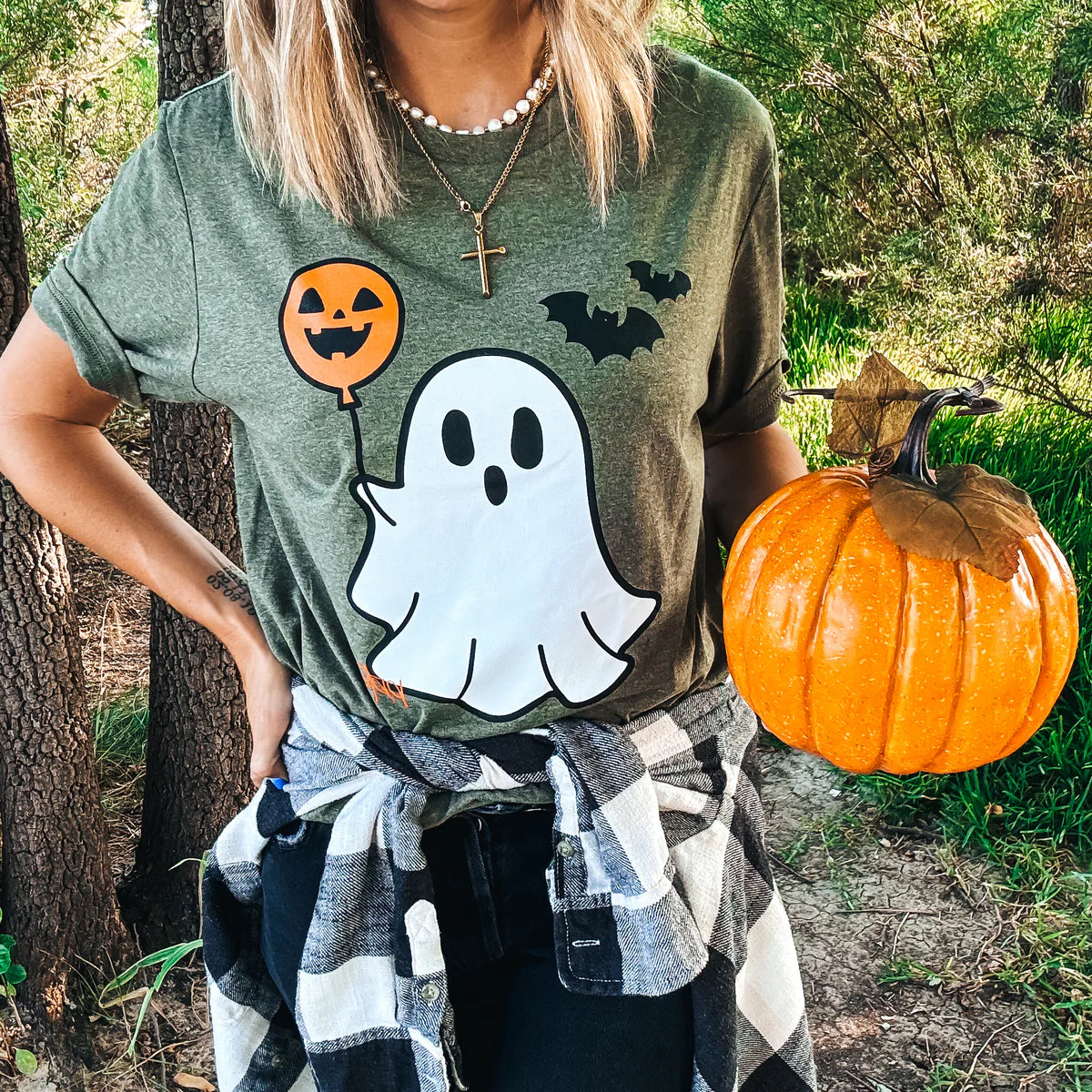 BOO-lloon Ghost Graphic Tee