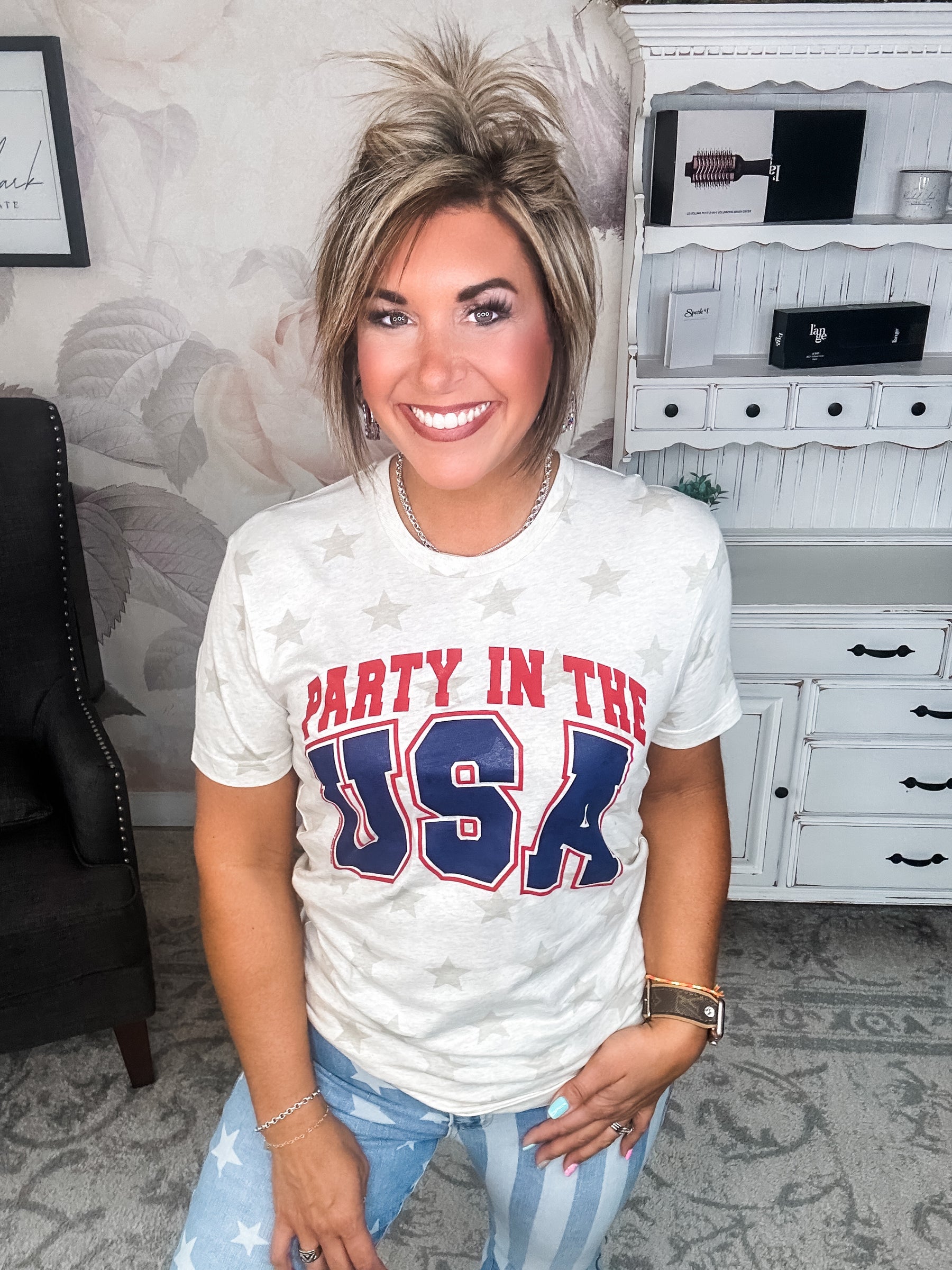 Party In The USA Stars Tee