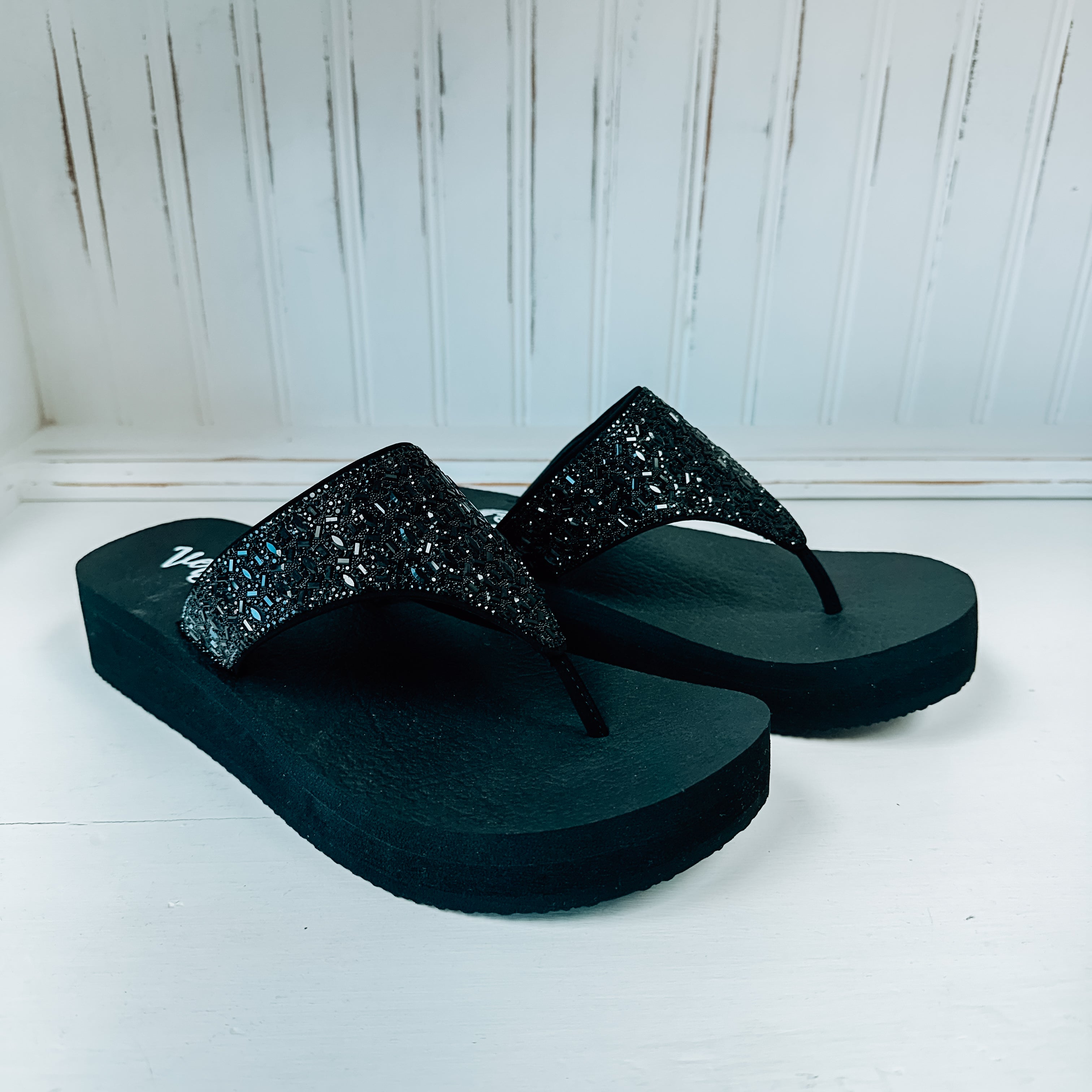 Napoli Flatform Sandal - Black