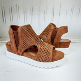 Amy Platform Sandal - Tan