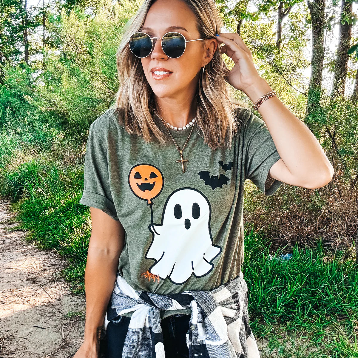 BOO-lloon Ghost Graphic Tee