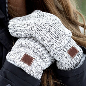 Love Your Melon - Black Speckled Mittens