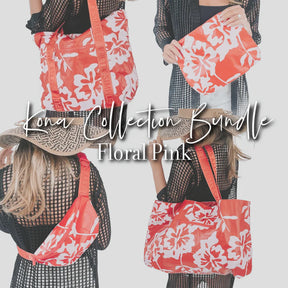 BLACK FRIDAY EXCLUSIVE! - Splash Proof Kona Collection Set - Floral Pink