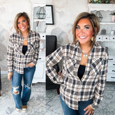Just A Glimpse Button Down - Olive