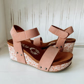 Devon Wedge Sandal - Blush