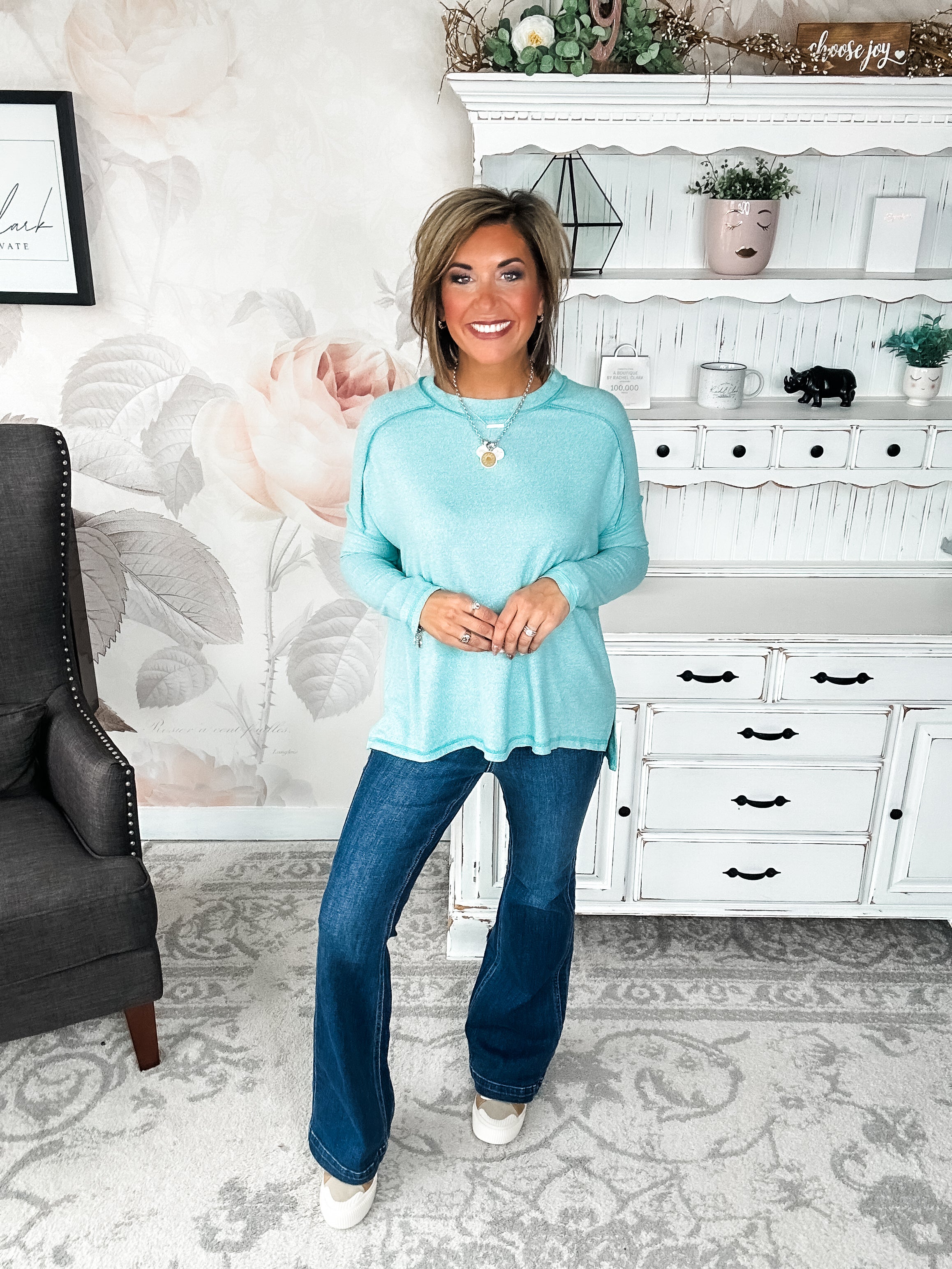 BLACK FRIDAY EXCLUSIVE - Midnight Mover Pullover - Aqua