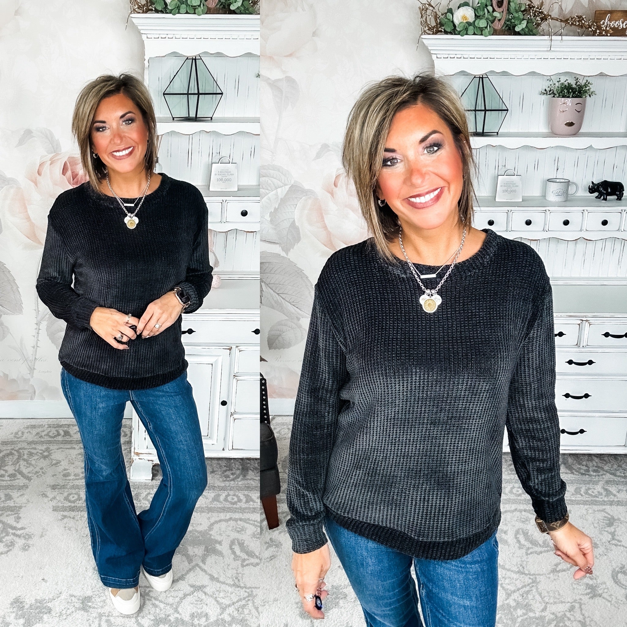 Moonlight Mixer Sweater - Black