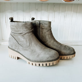 Dashing Suede Boot - Grey