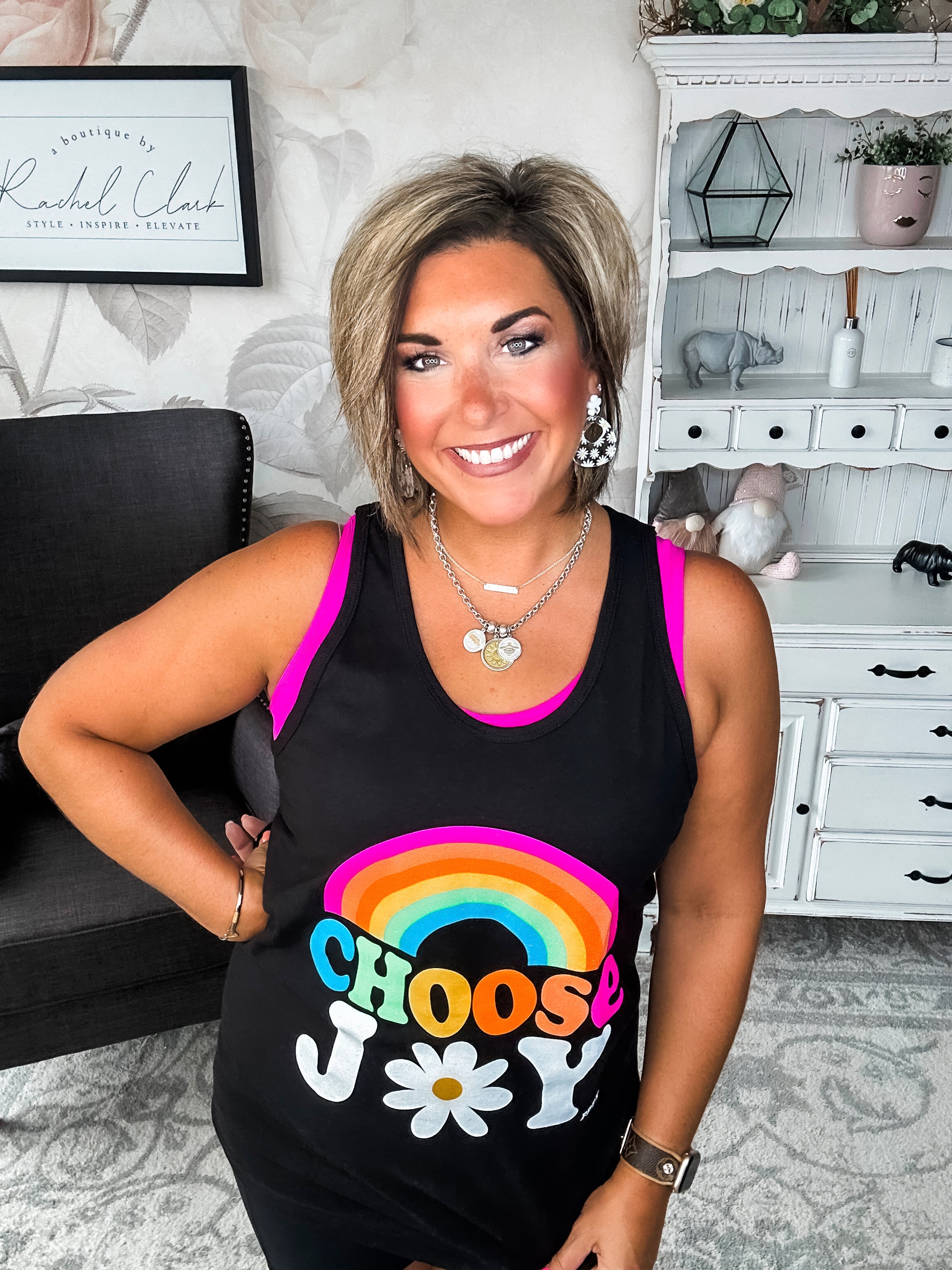 Choose Joy Graphic Tank