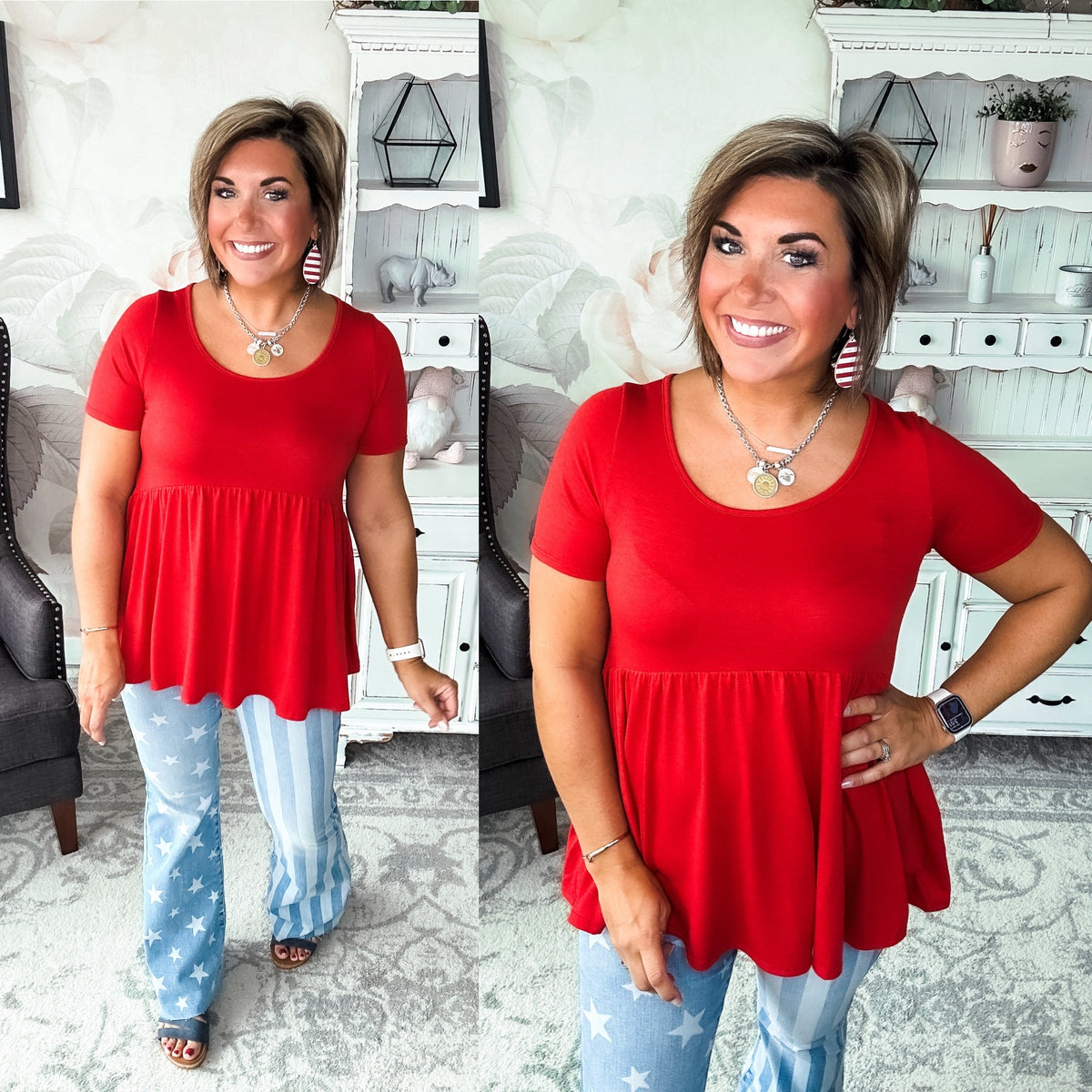 Be A Big Star Babydoll Tunic