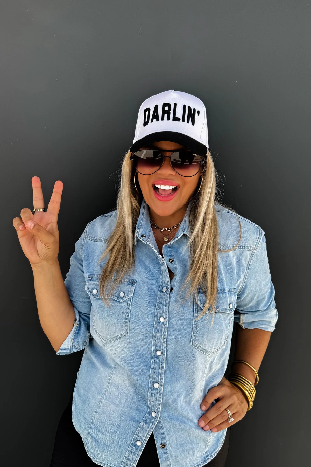 Darlin' Embroidered Trucker Hat