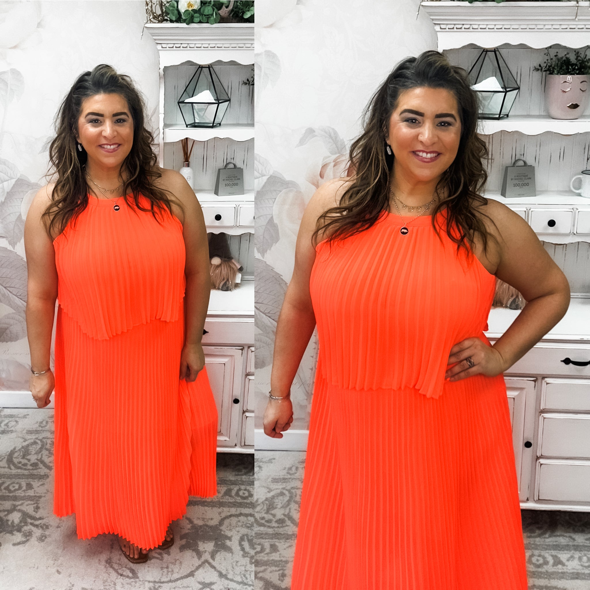 Not Without You Dress - Neon Orange