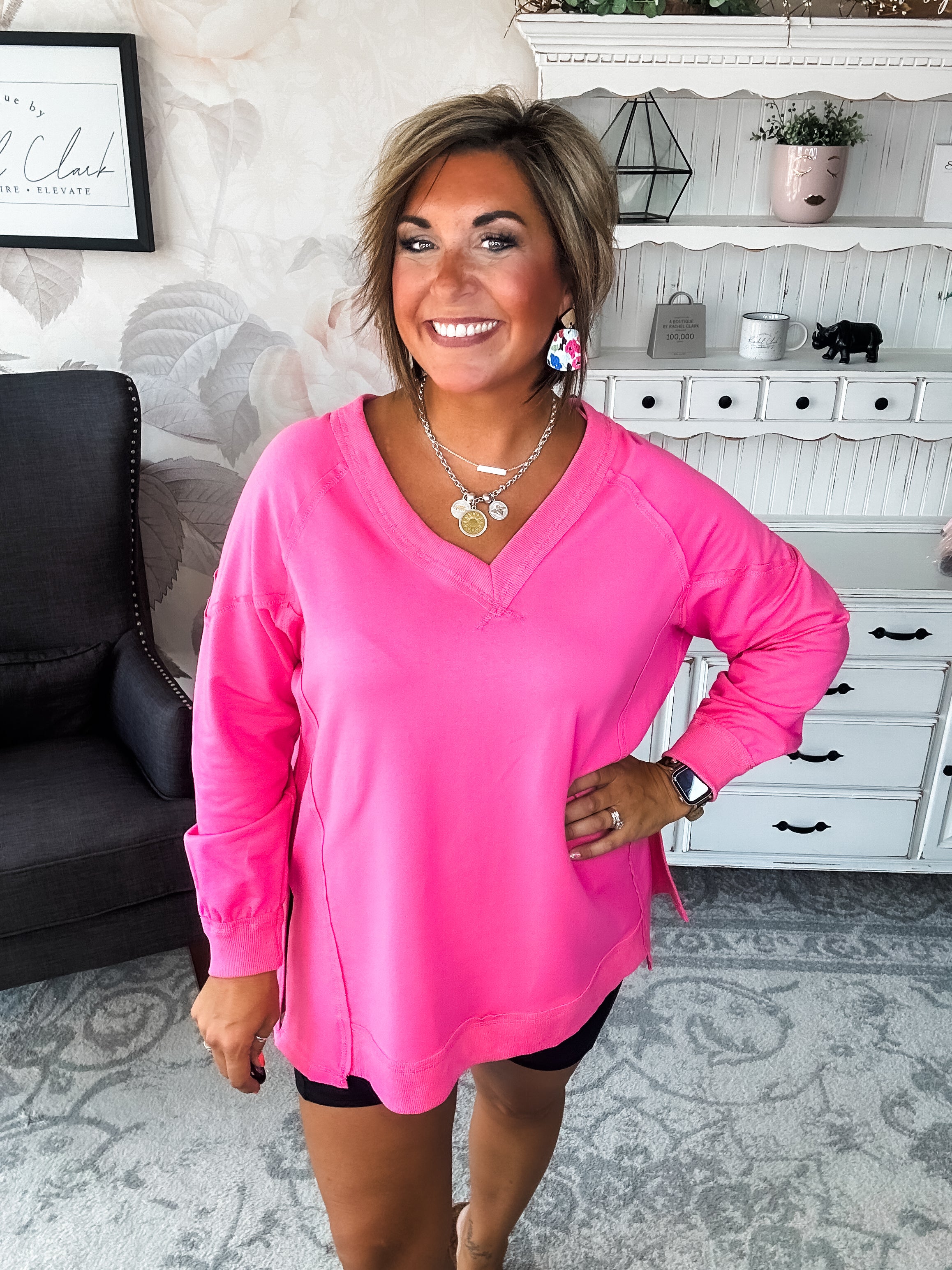 Show You What's Next Pullover - Pink