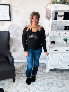 Feelin' Witchy Bleached Sweatshirt