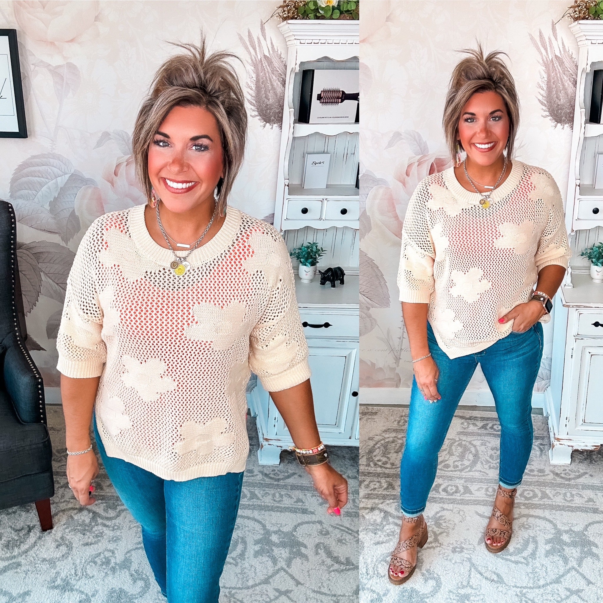 Got Smarter Mesh Sweater