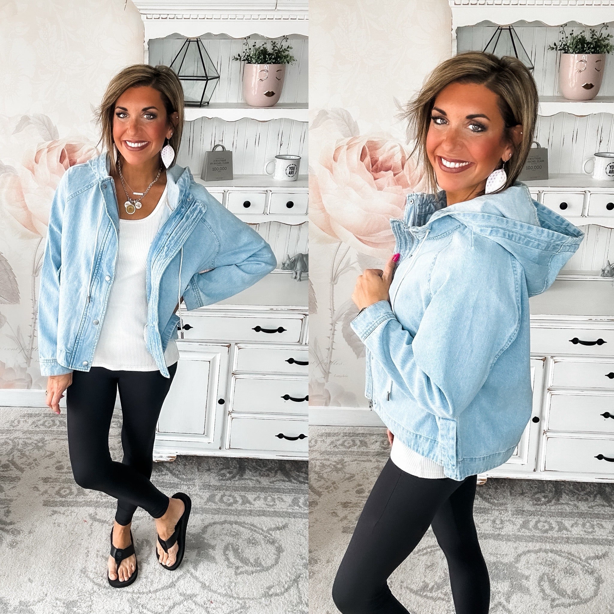 All That She Wants Hooded Jean Jacket