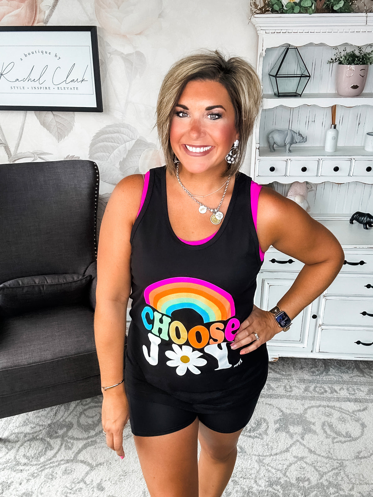 Choose Joy Graphic Tank