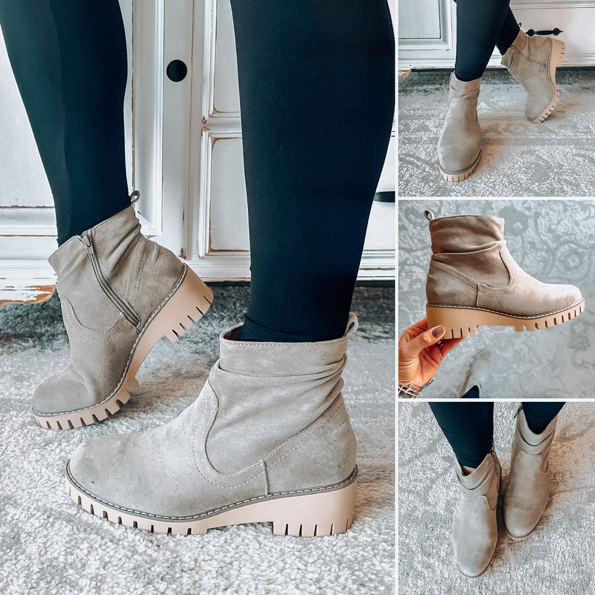 Dashing Sueded Boot - Grey