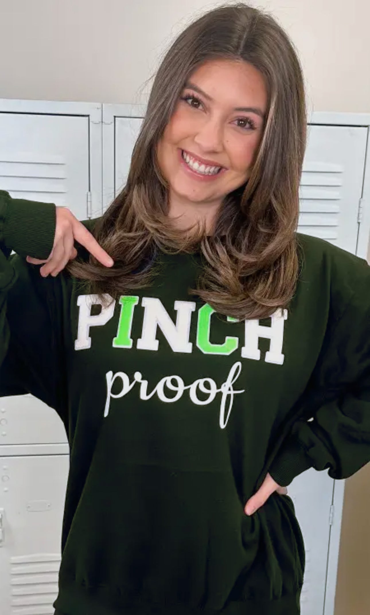 Pinch Proof Chenille Sweatshirt - Dark Green