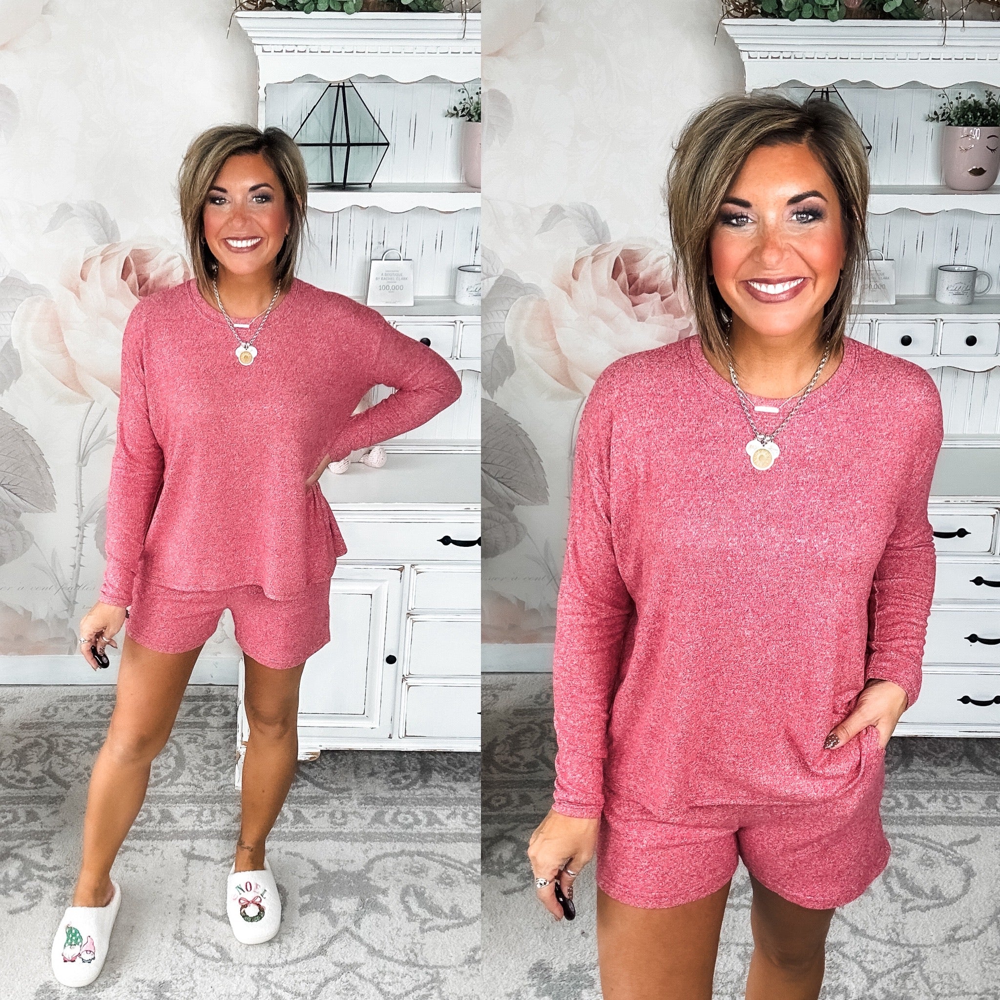 Twilight Traveler Lounge Set - Dark Red