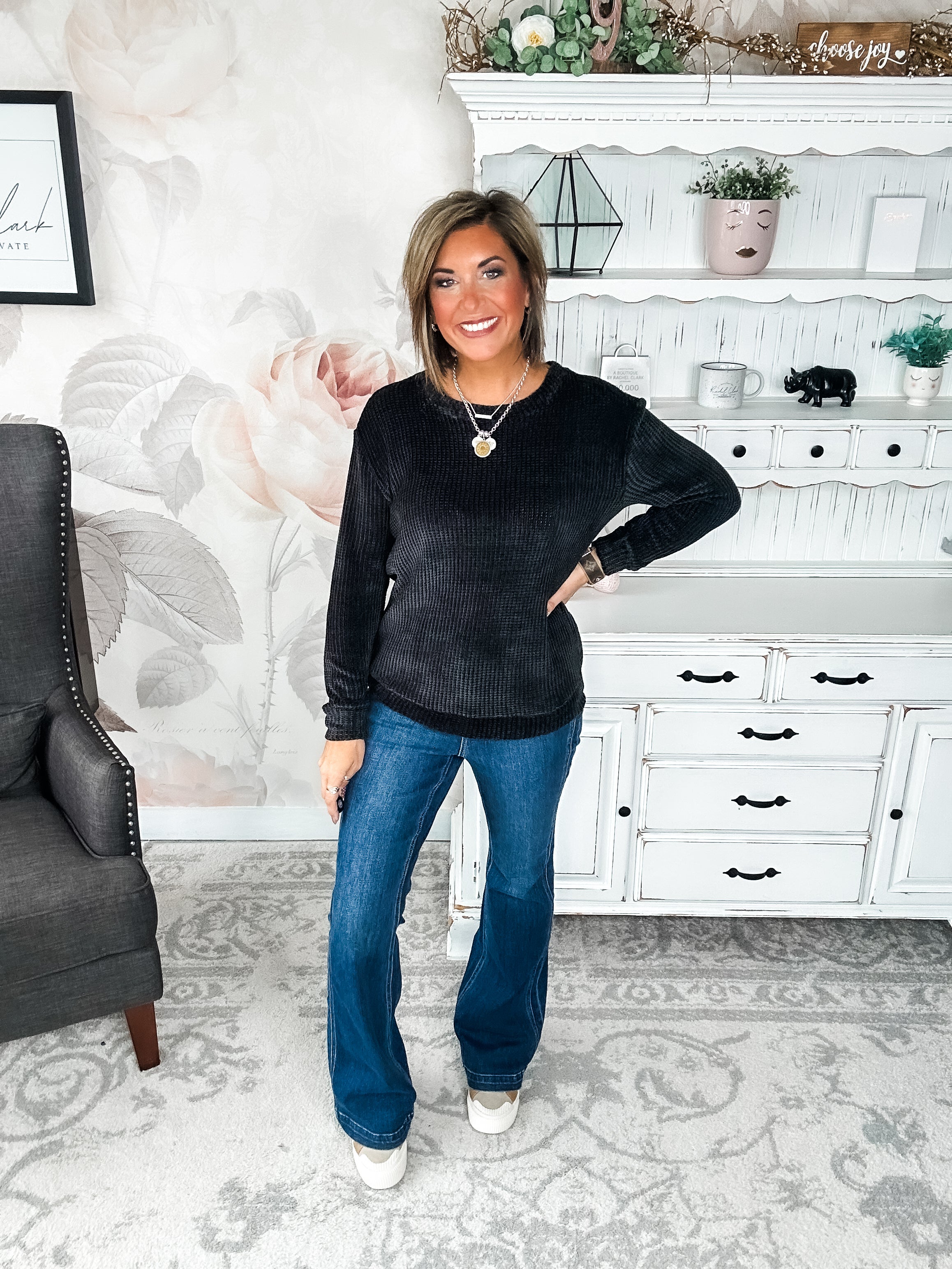 BLACK FRIDAY EXCLUSIVE - Moonlight Mixer Sweater - Black