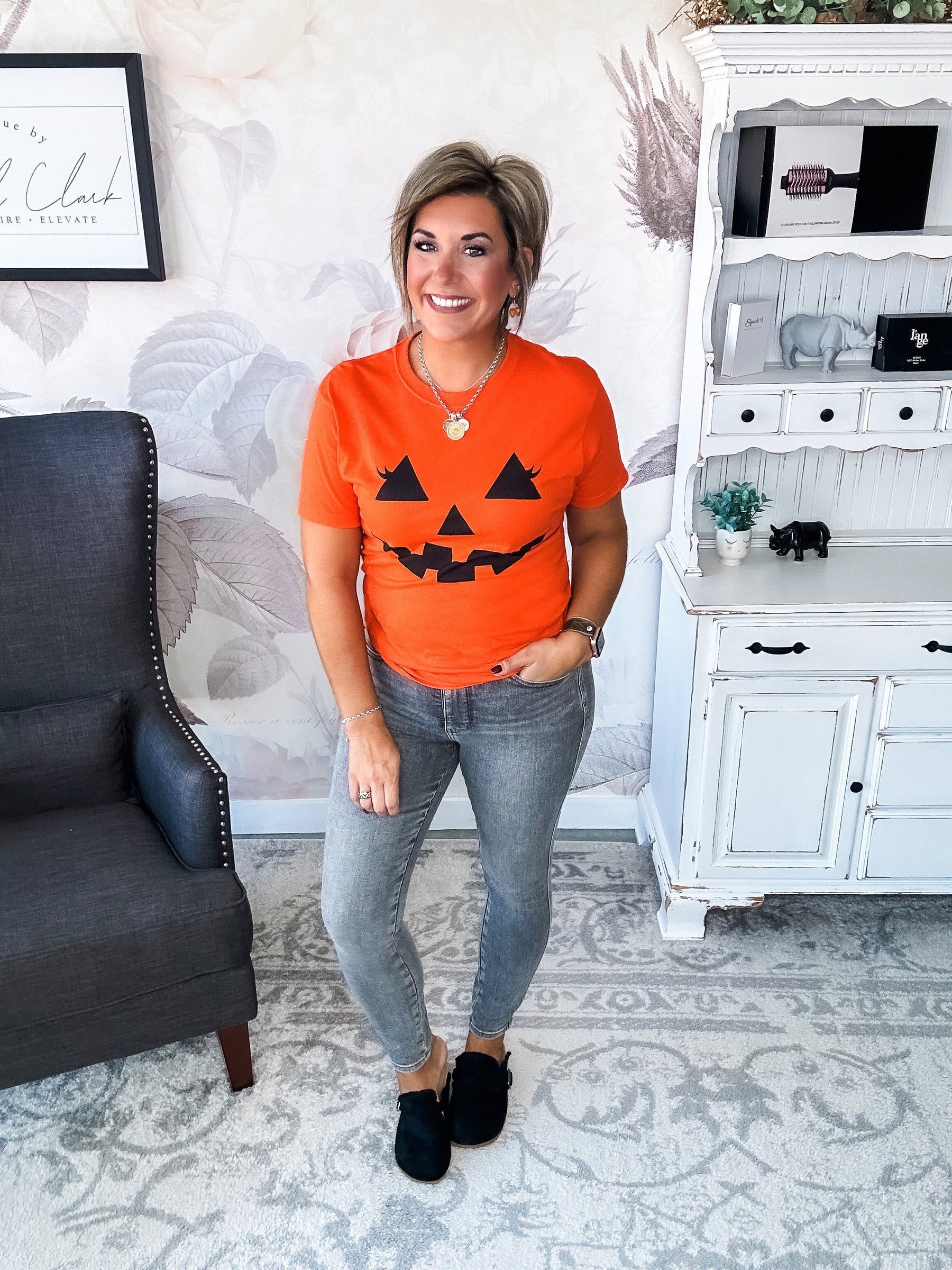 Pumpkin Face Graphic Tee