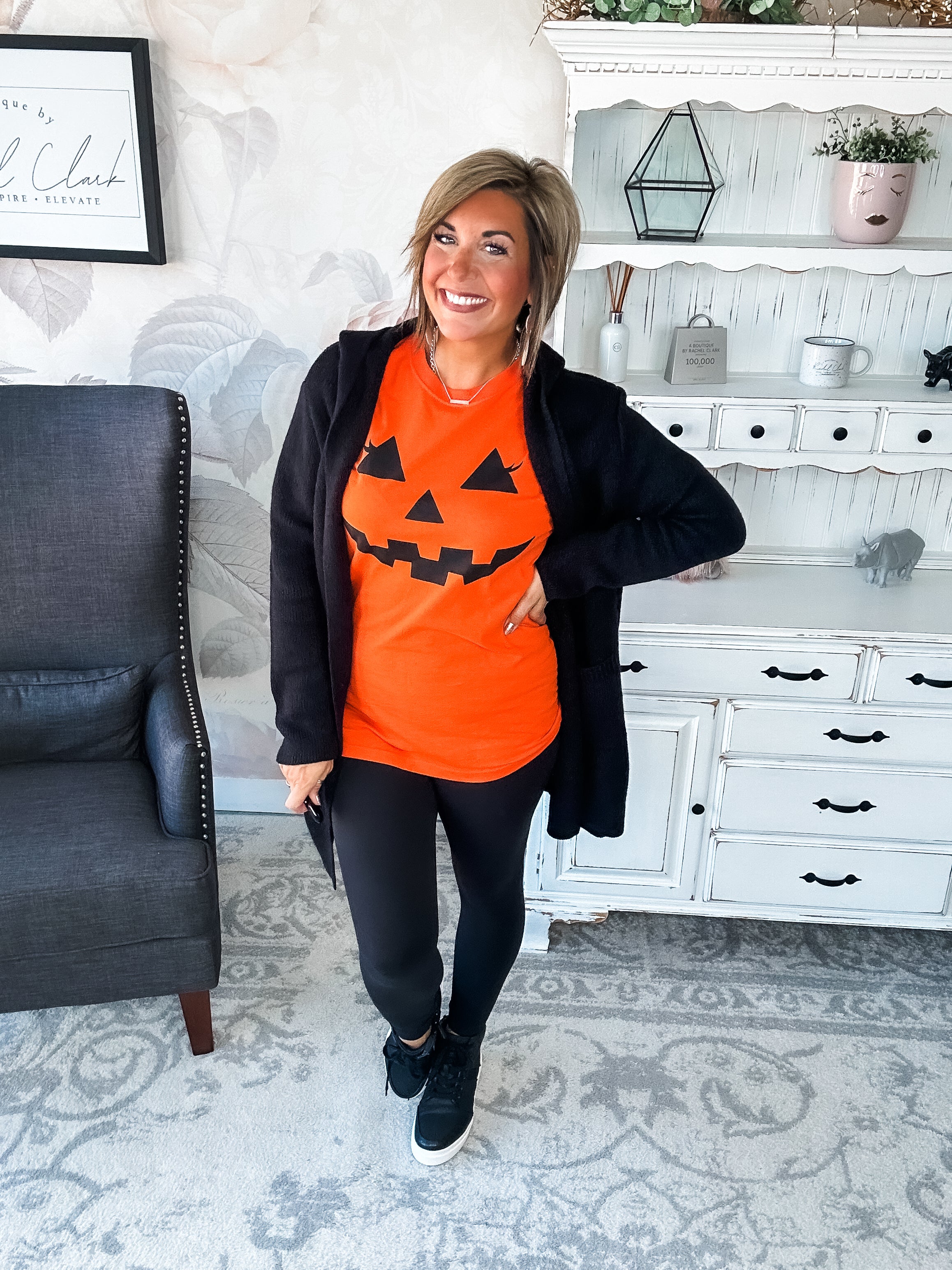 Pumpkin Face Graphic Tee