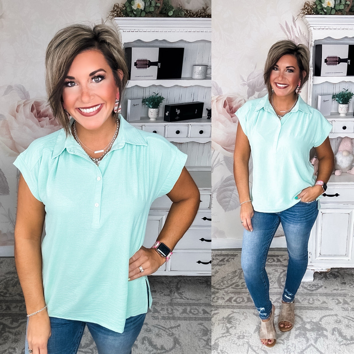 Story Of My Life Blouse - Sage