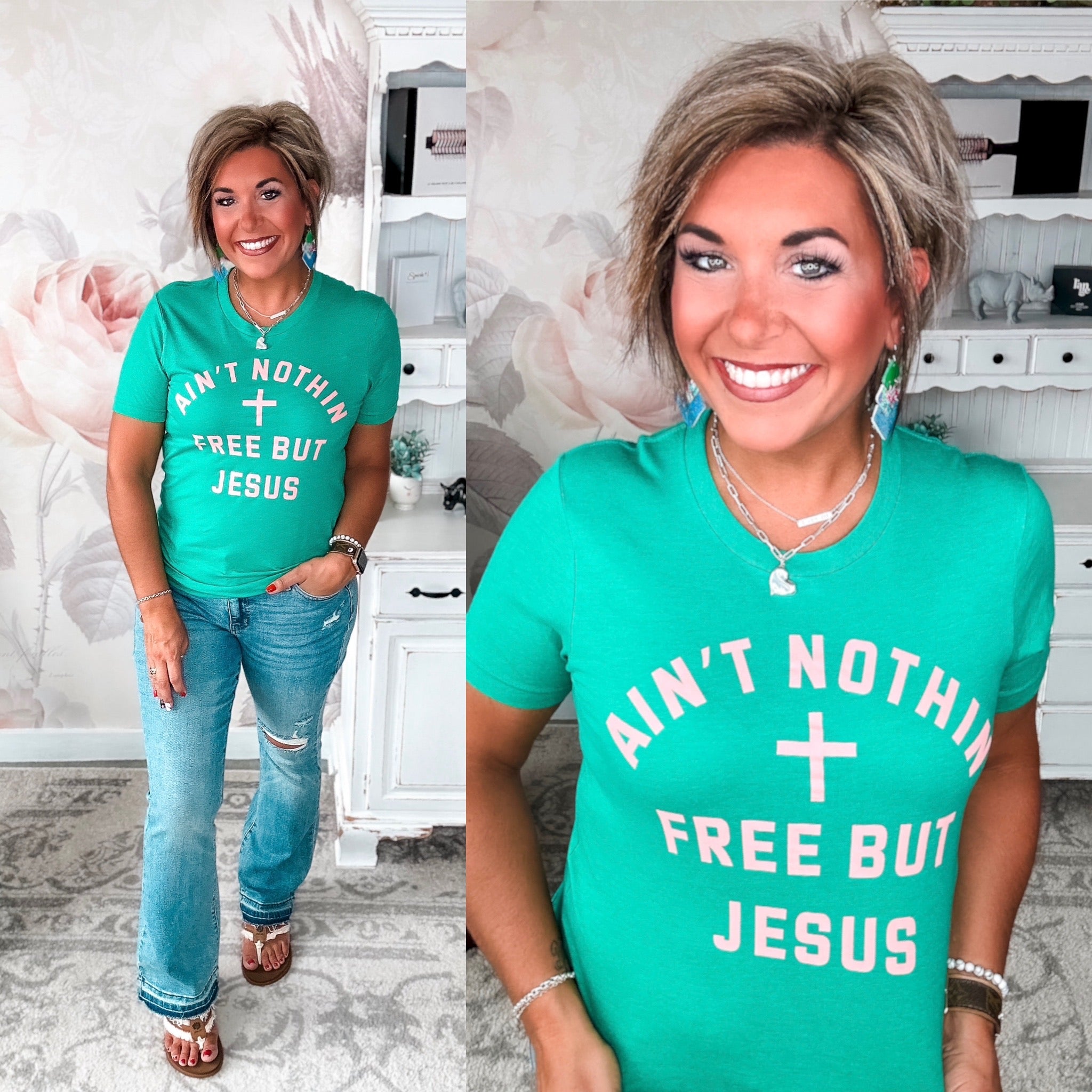 Ain't Nothin Free But Jesus Graphic Tee