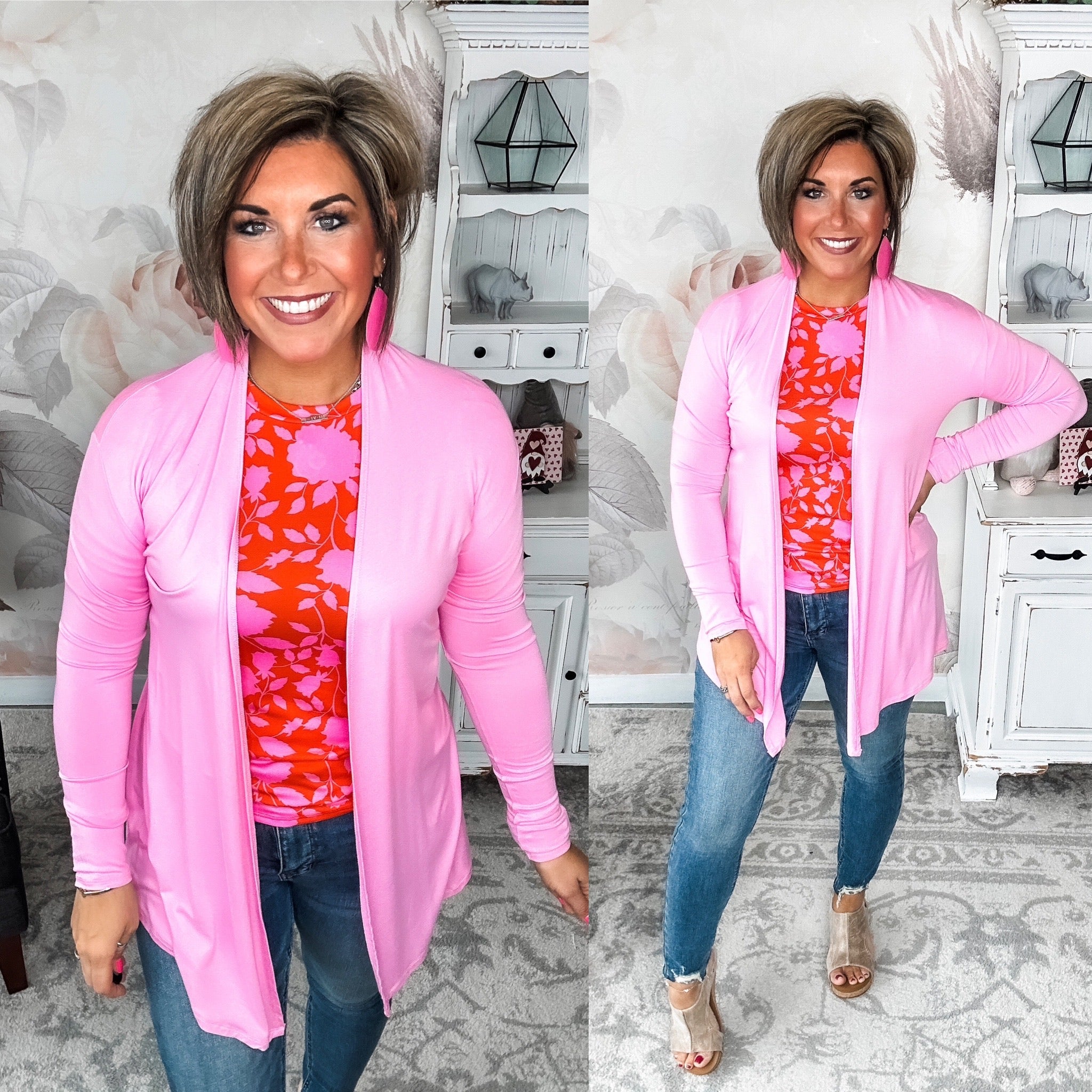 Love Never Fades Cardigan - Pink