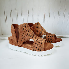 Amy Platform Sandal - Tan