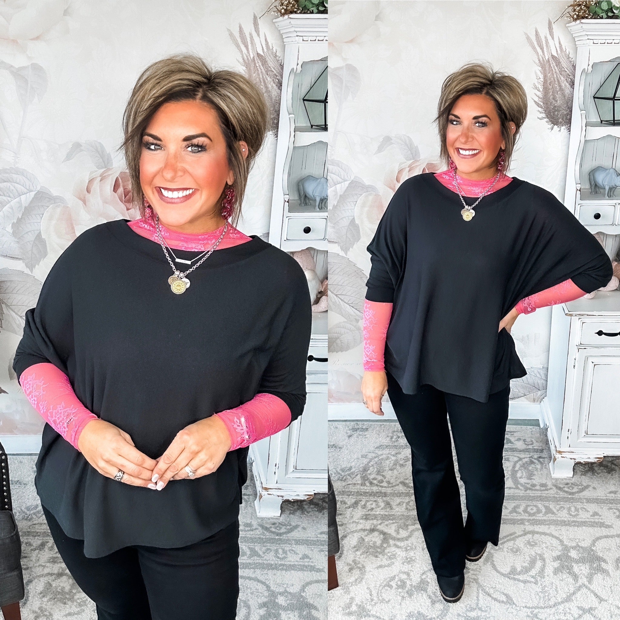 Said It All Boxy Top - Black