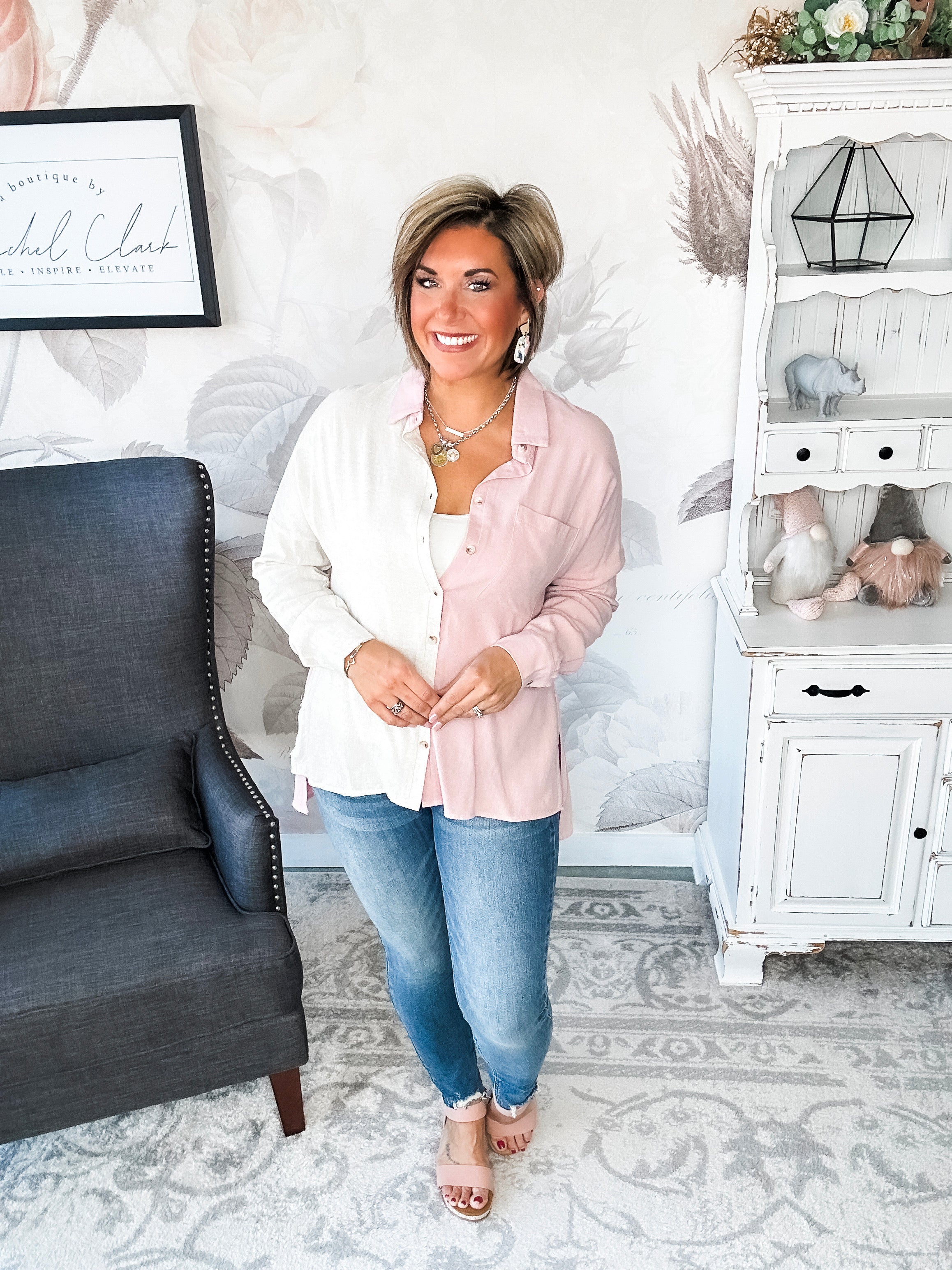 Wishing on Forever Linen Button Down
