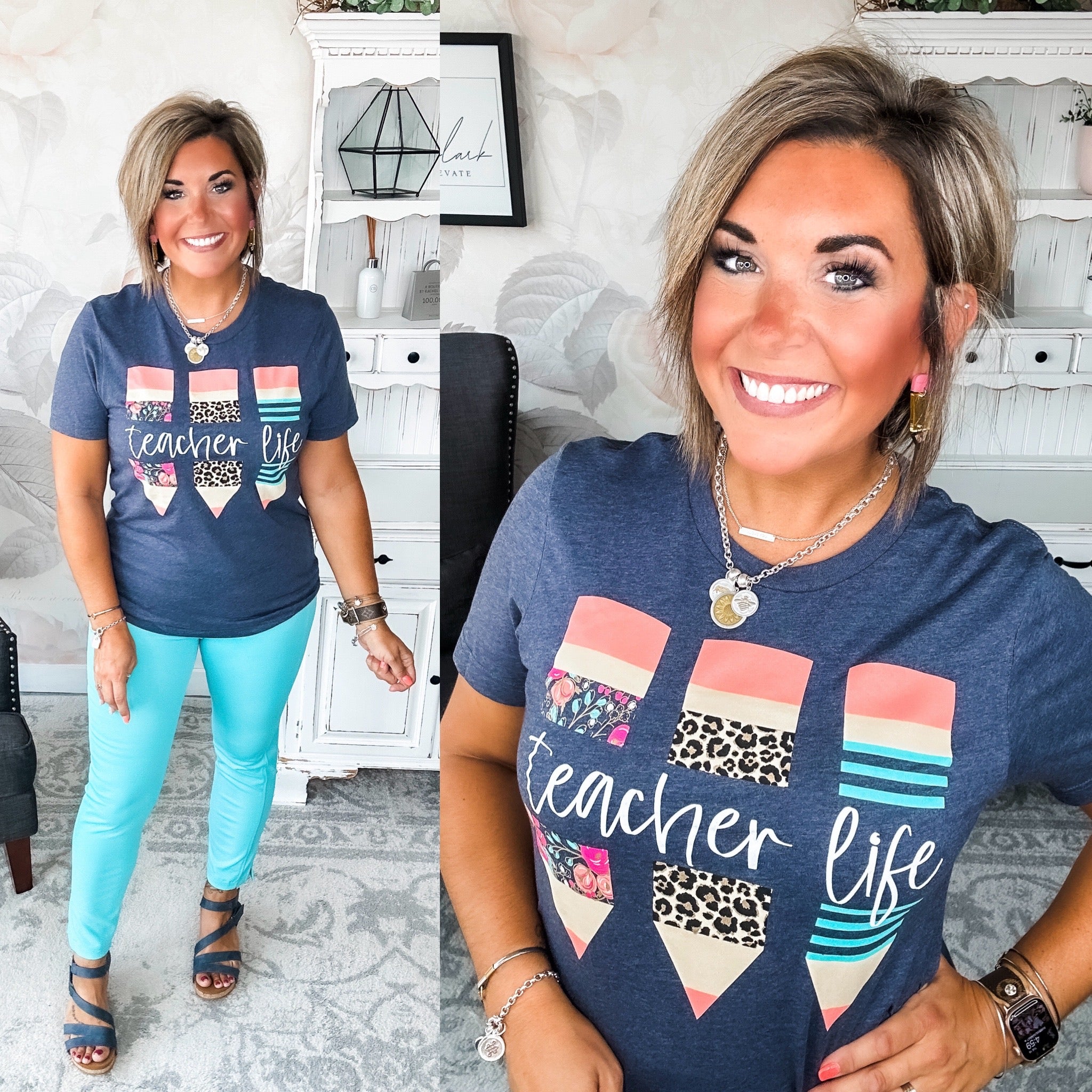 Teacher Life Graphic Tee