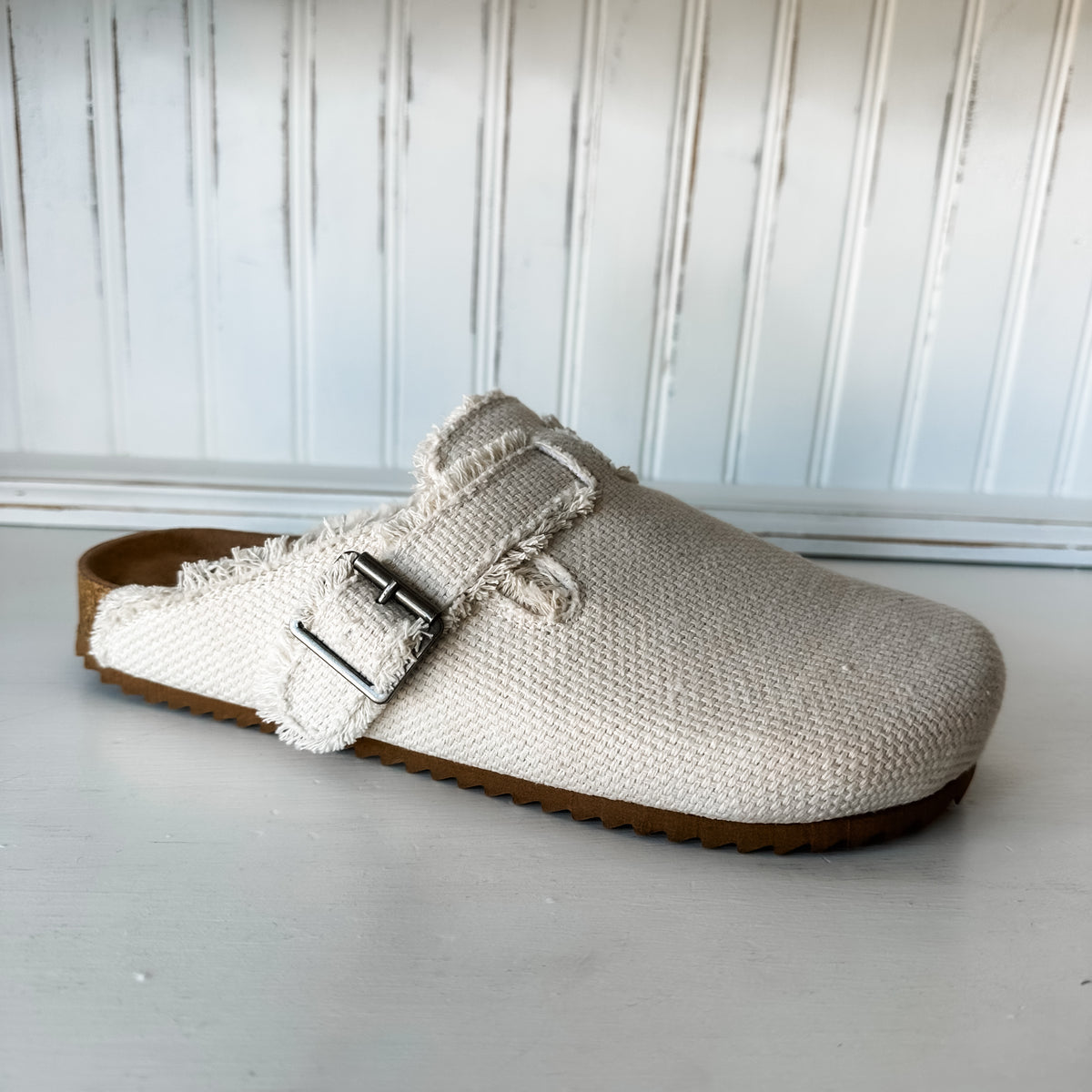 Basket Clog - Cream