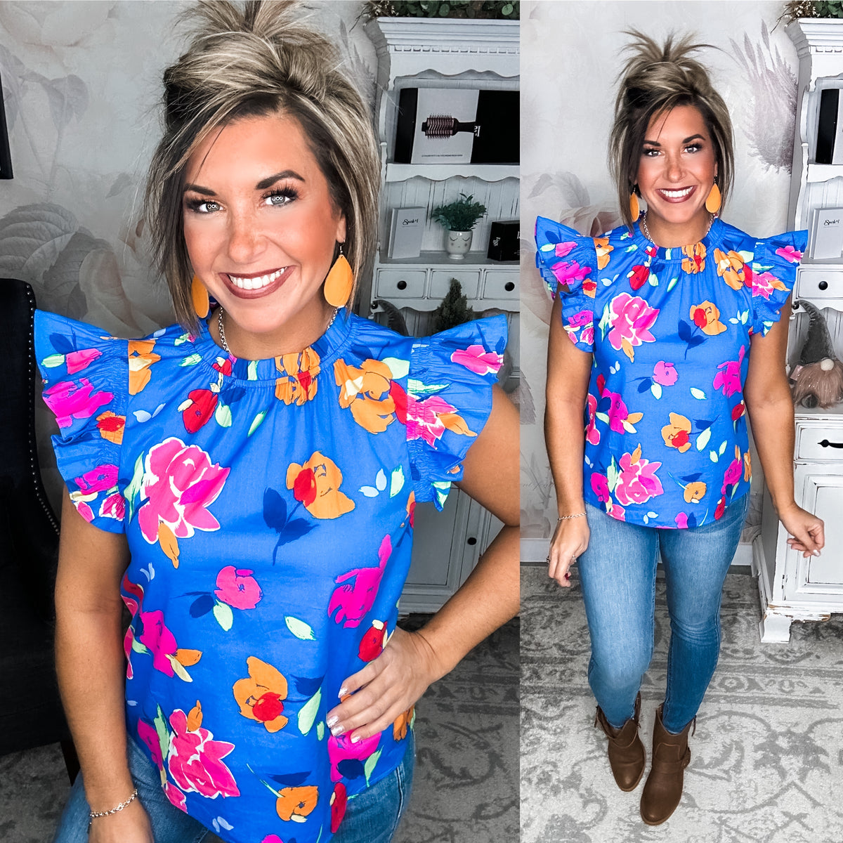 So Much Left Undone Floral Blouse