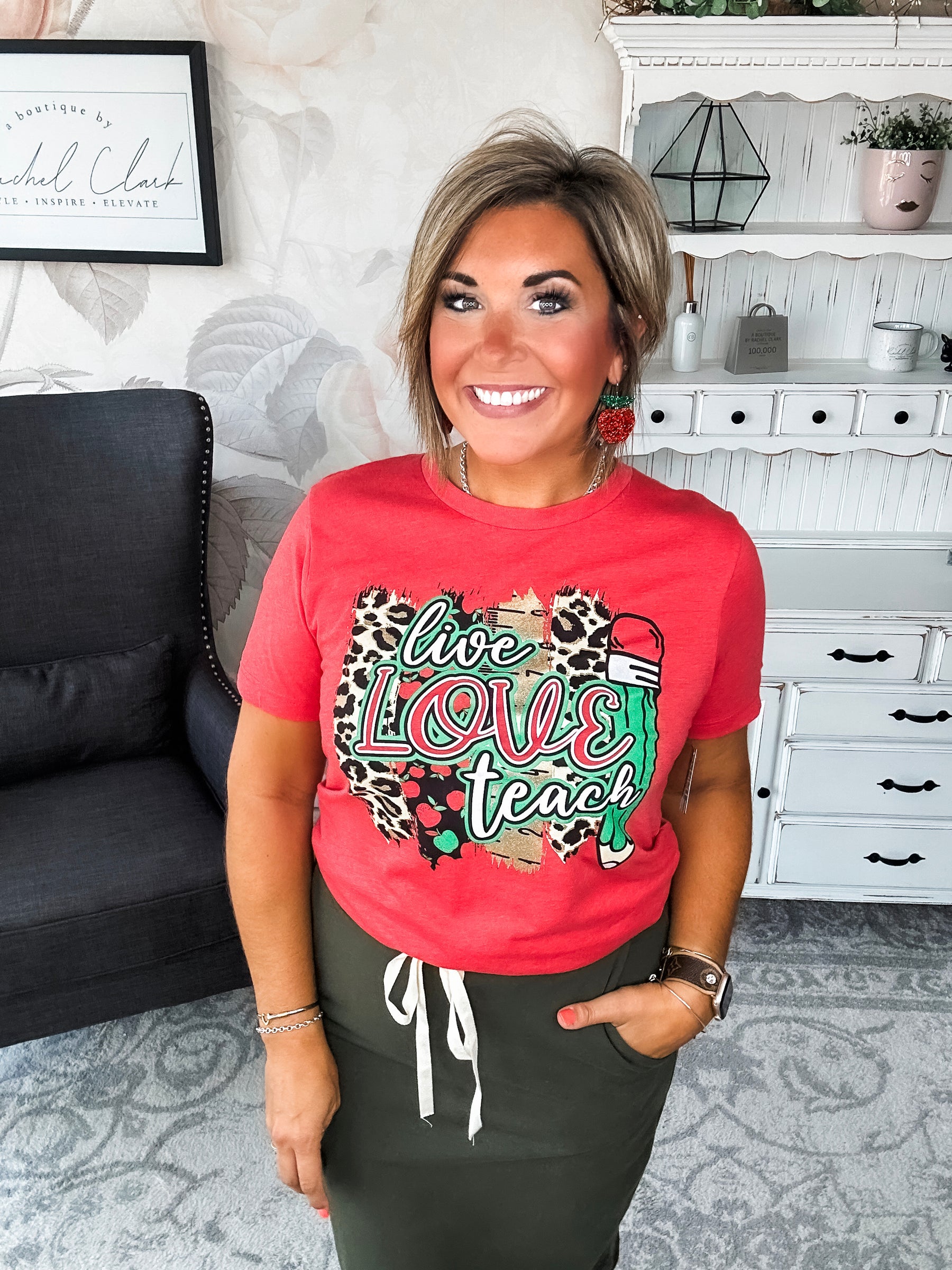 Live Love Teach Graphic Tee