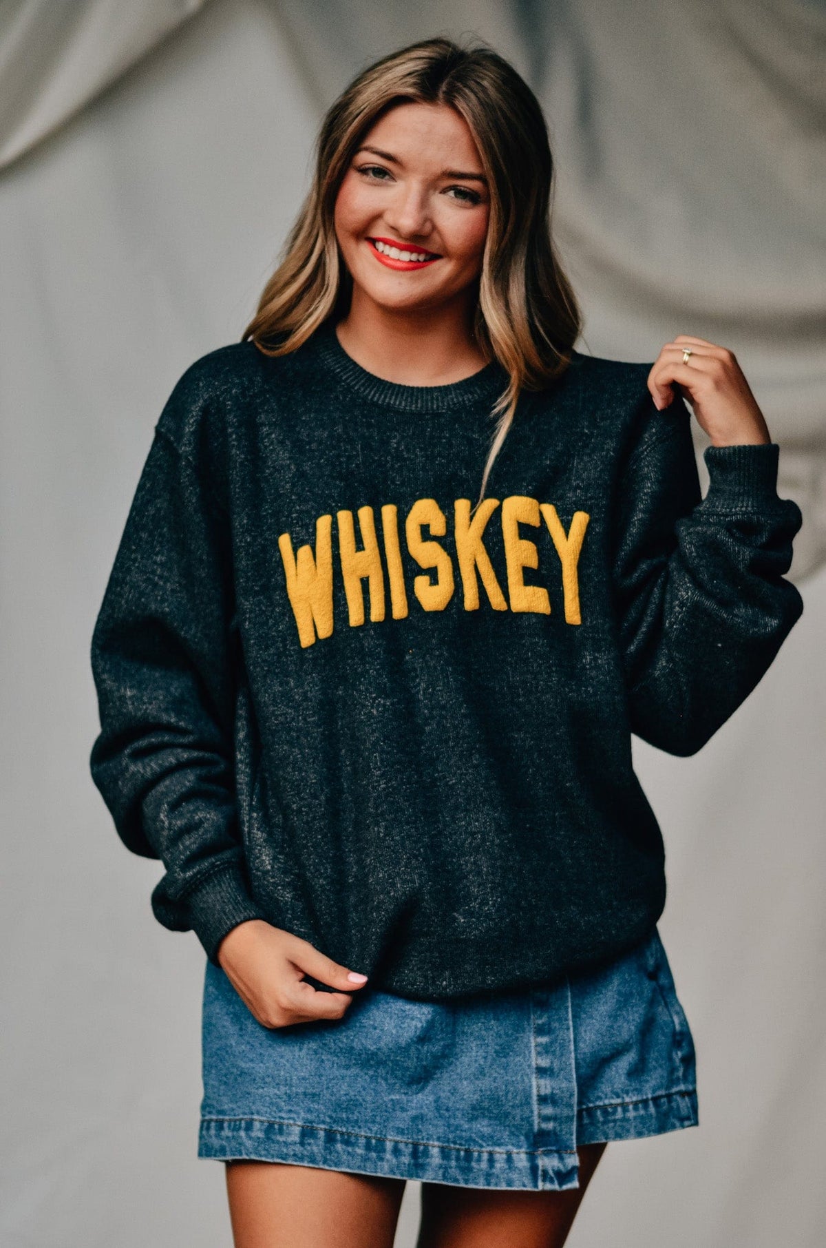 Whiskey Knit Sweatshirt *ONLINE EXCLUSIVE*