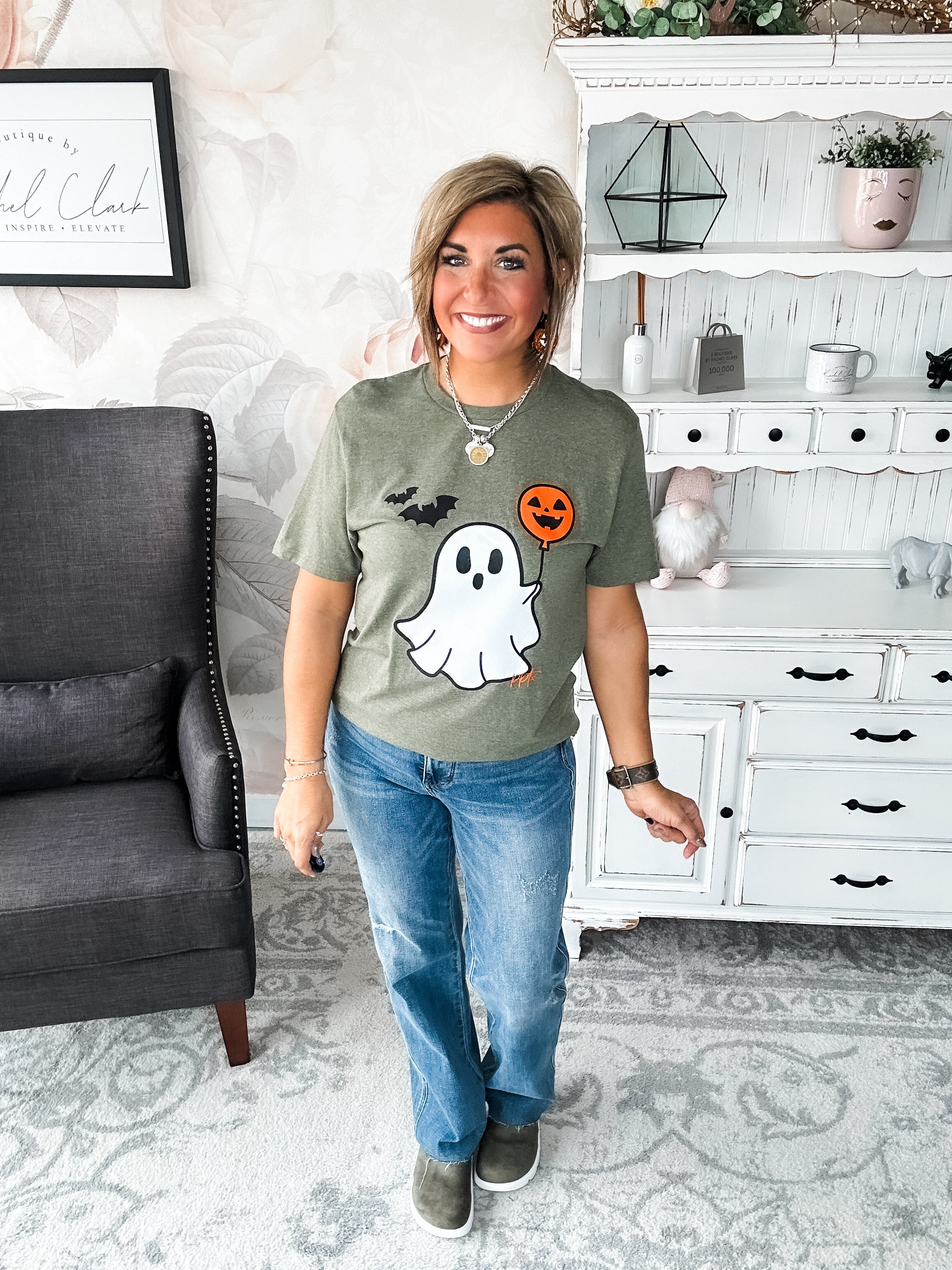 BOO-lloon Ghost Graphic Tee