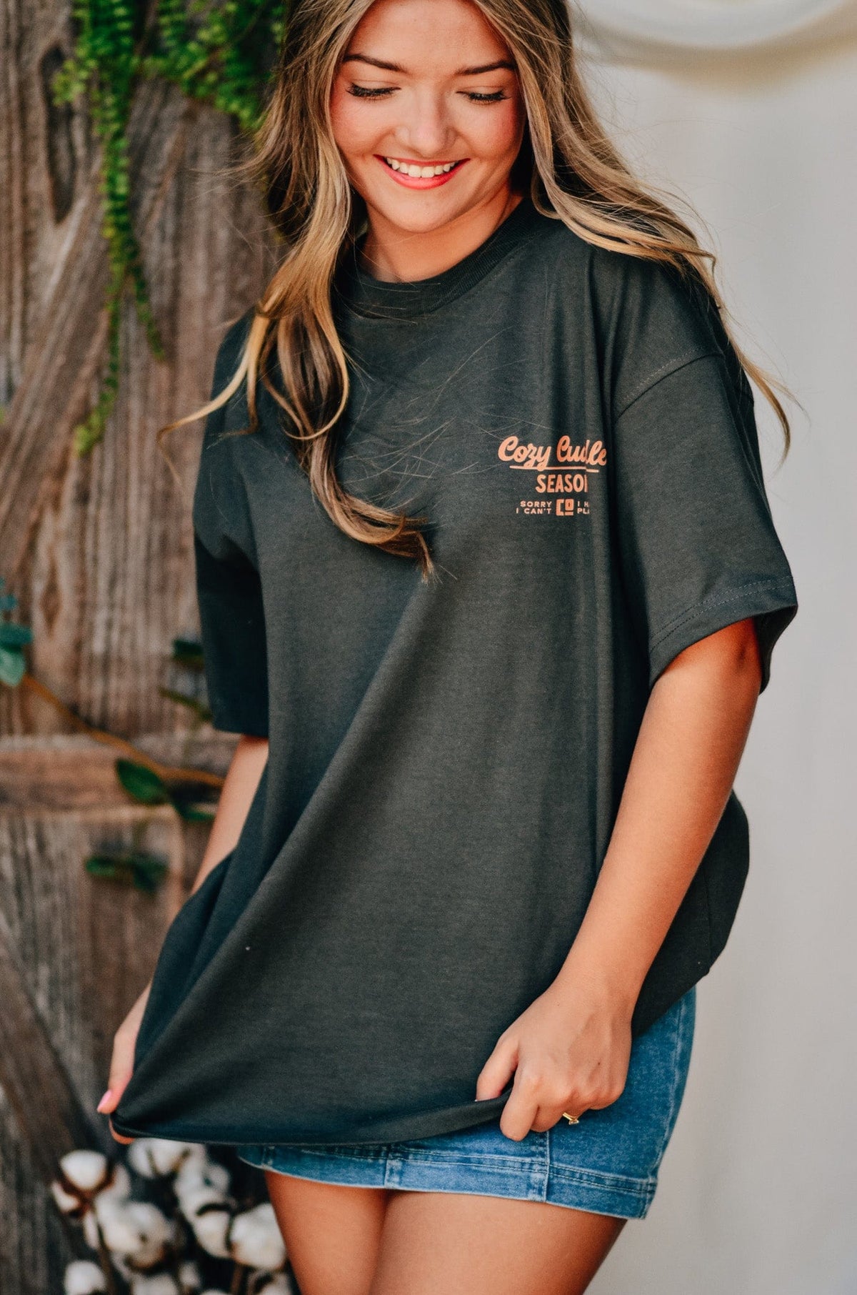 Cozy Cuddle Season Mock Tee *ONLINE EXCLUSIVE*